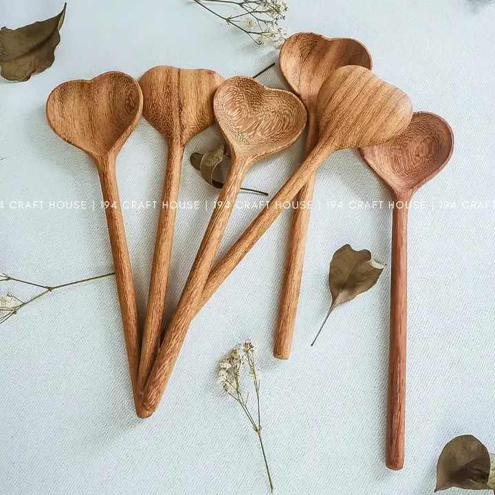 Craft House Wooden Heart Spoon - Nothing like a heart shaped spoon to stir the pot of love.