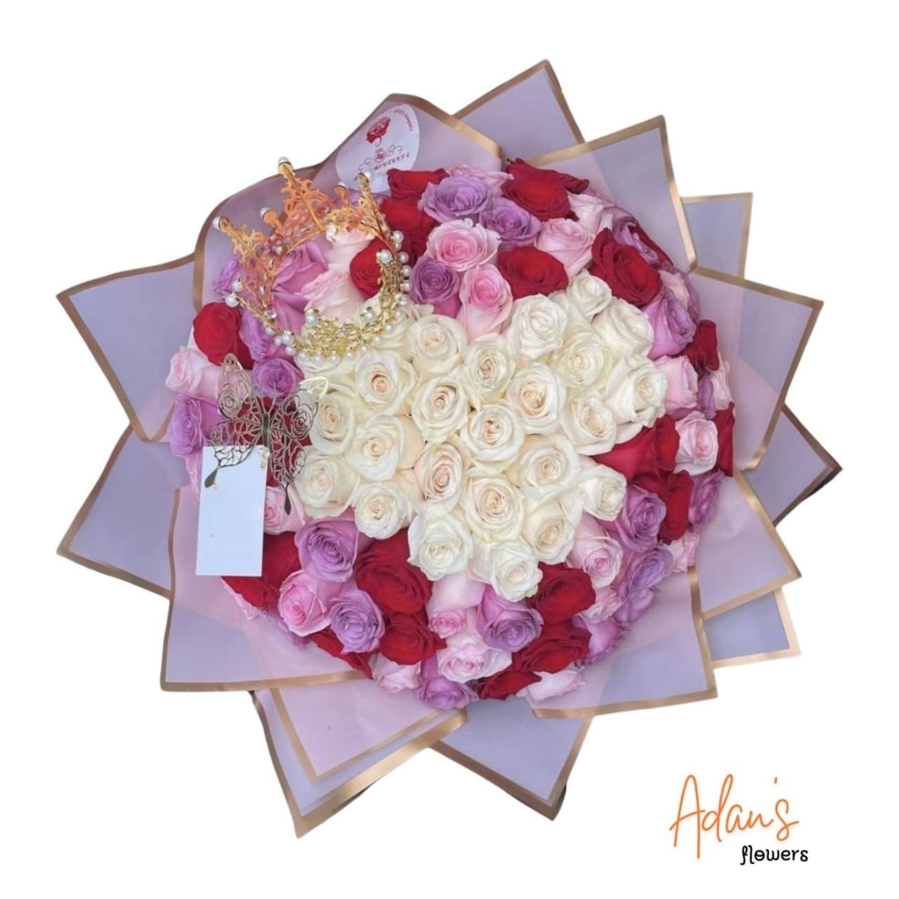 Princess - Beautiful bouquet of fresh roses, carefully selected and elegantly arranged to express love, beauty, and unforgettable emotions. Perfect for birthdays, anniversaries, or any special occasion.