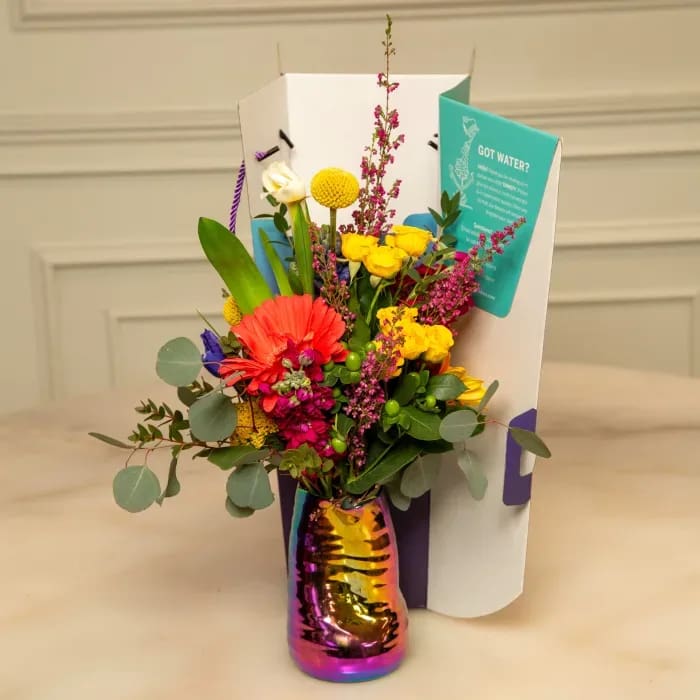 Tall Vase Arrangement with Box - Call for additional pricing.