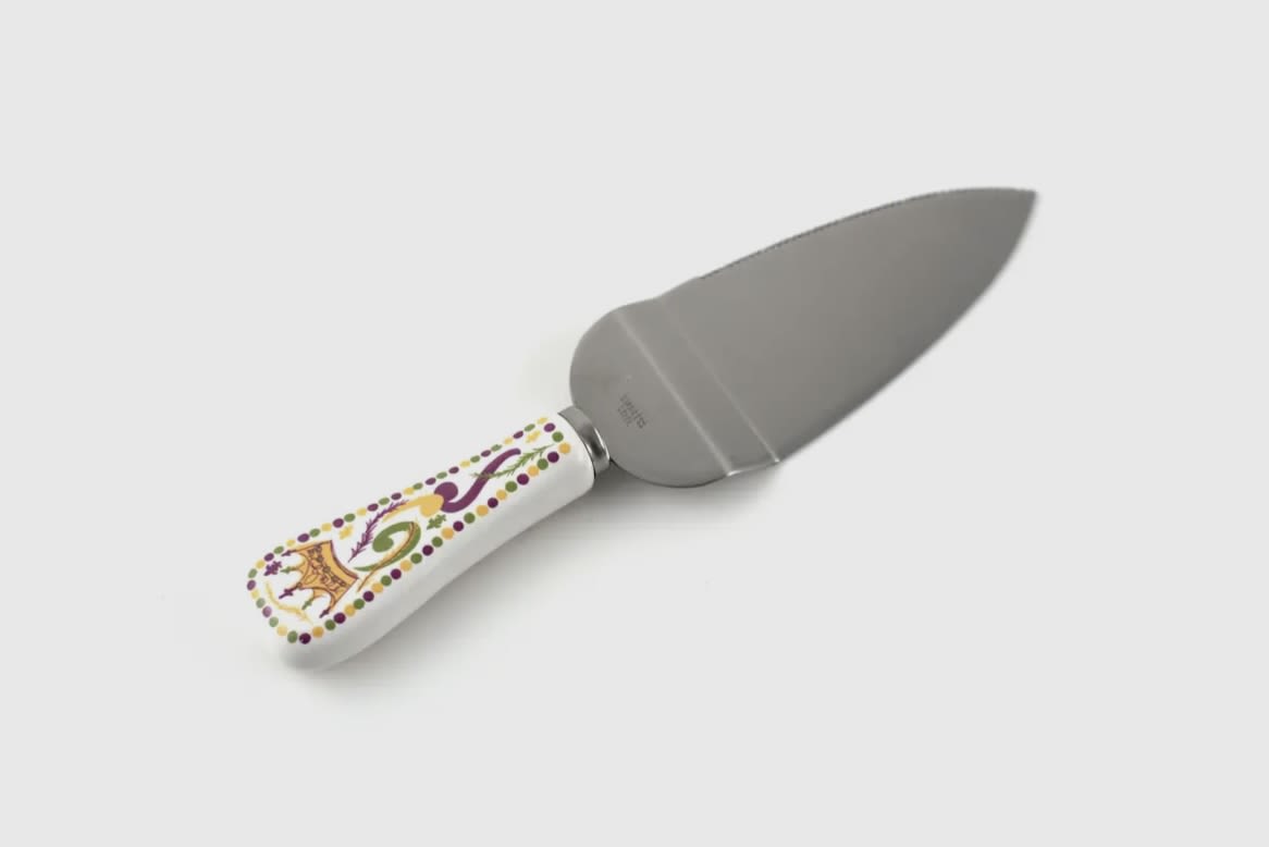 King Cake Knife - Comes boxed and ready to gift, or keep  Because the King Cake knife always stays in the box, and it's time for King Cake!