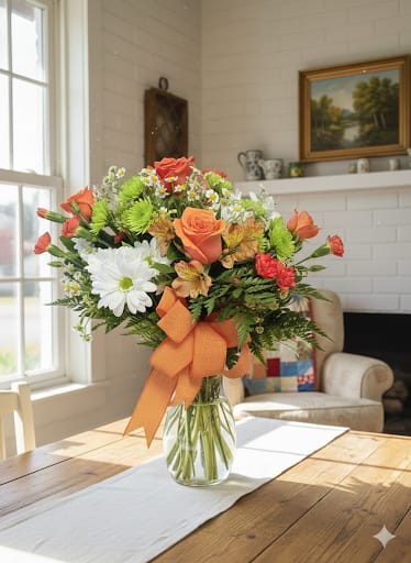 Citrus splash  - Orange crush! This fresh arrangement is packed with clean, bright, citrus colors, sure to brighten anyone's day! Perfect for lots of different occasions 