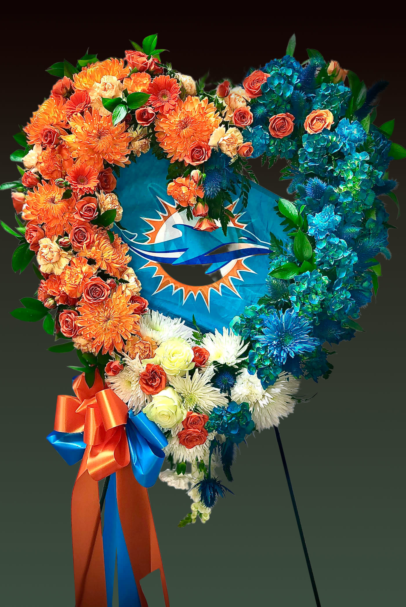 Biggest Fan Memory Heart - If you have to say goodbye to your biggest sports fan, let us about which team you'd like to have incorporated in this memory heart.