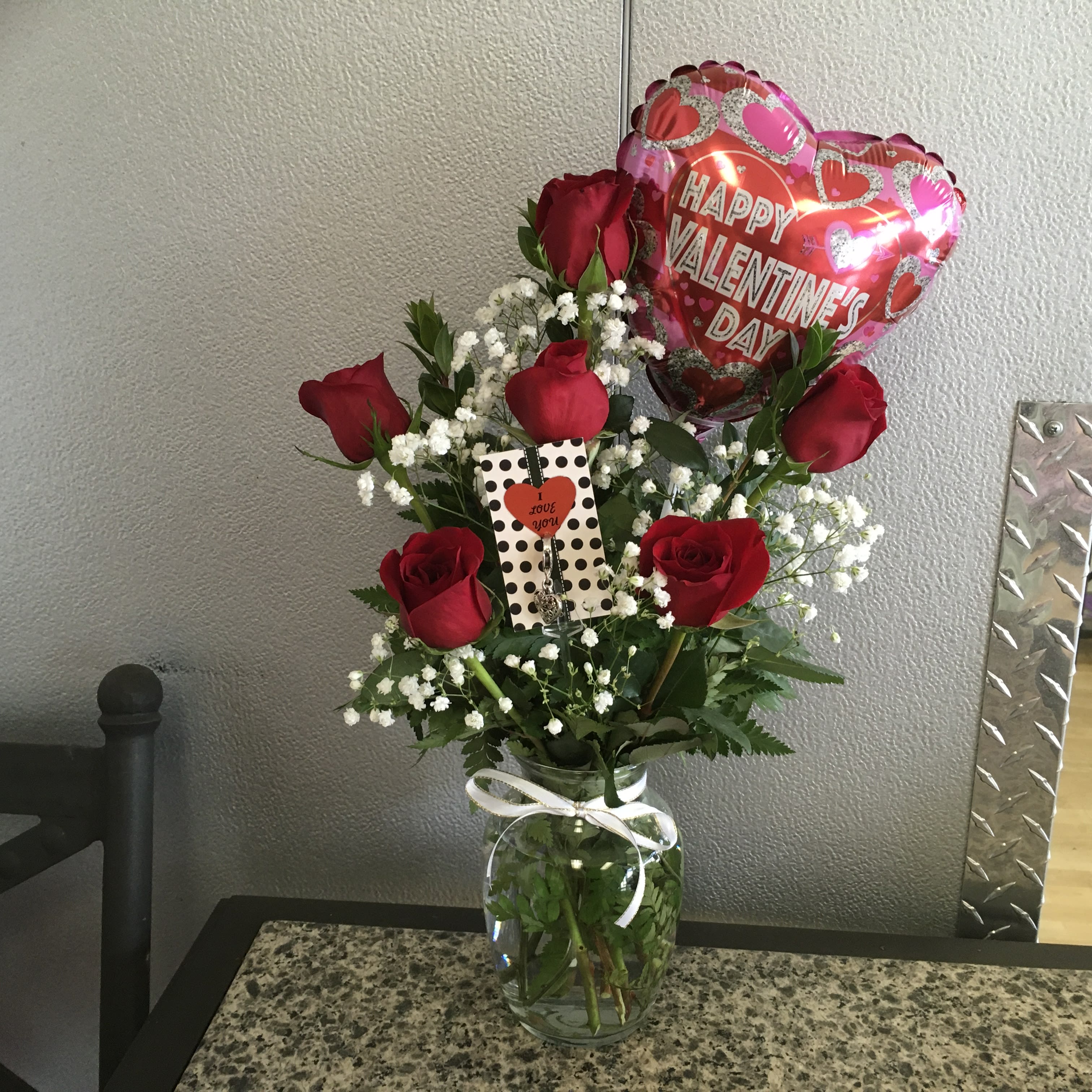 Roses &amp; Silver heart Combo - As shown