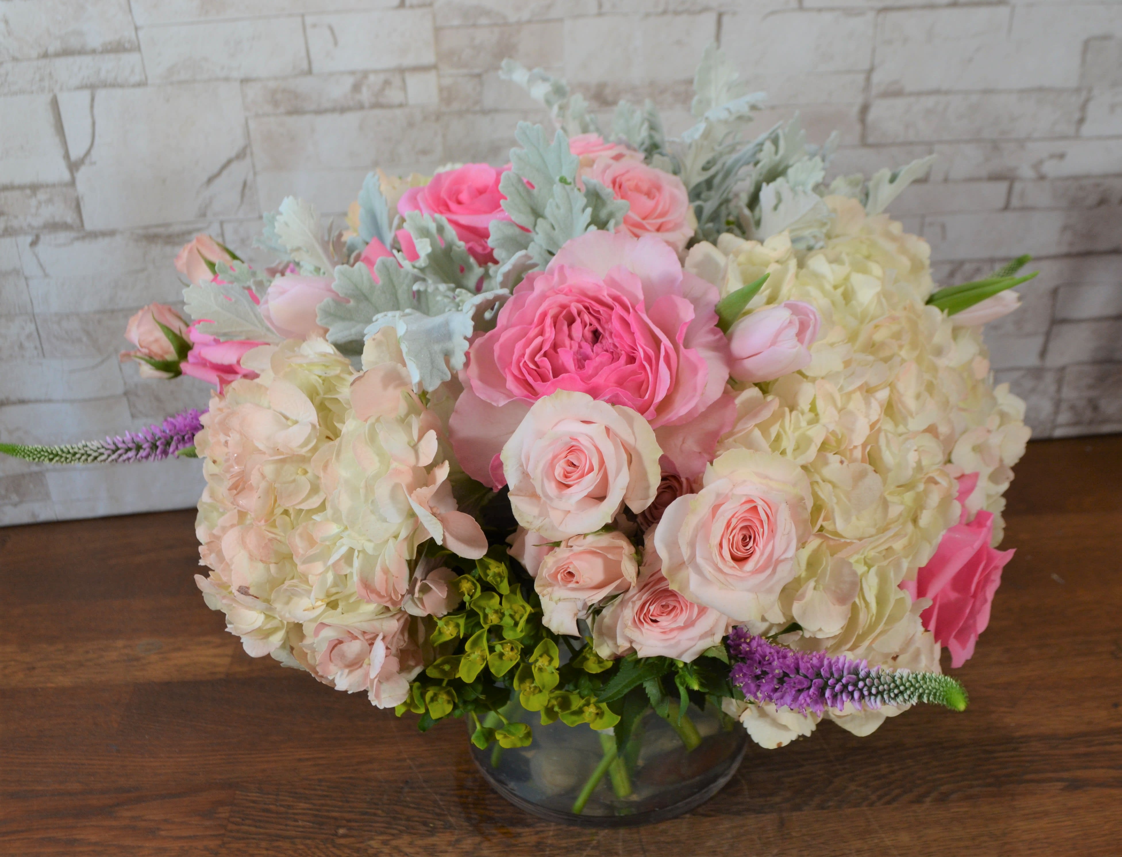 Soft Blush - Soft blush and pink flowers Gather to a perfect arrangement  