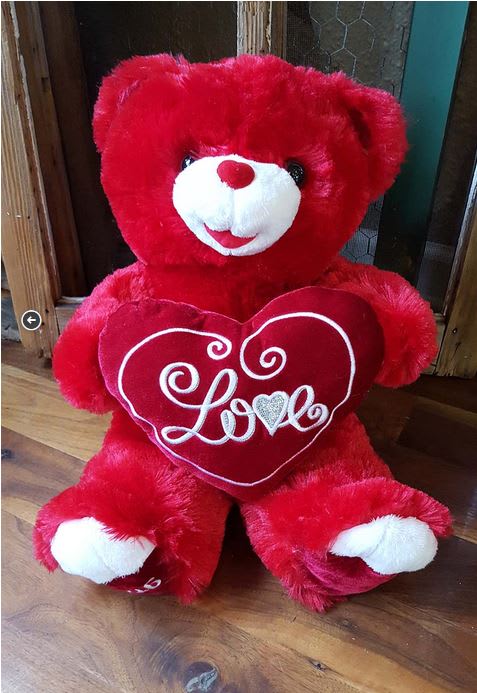 LARGE – Valentine’s Day Stuffed Animal -   Make their Valentine’s Day with a cute Large Sized Stuffed Animal from Artistic Ambiance! Either send alone or with an arrangement for that added special touch.  *Large sized stuffed animal. May differ from one pictured. 