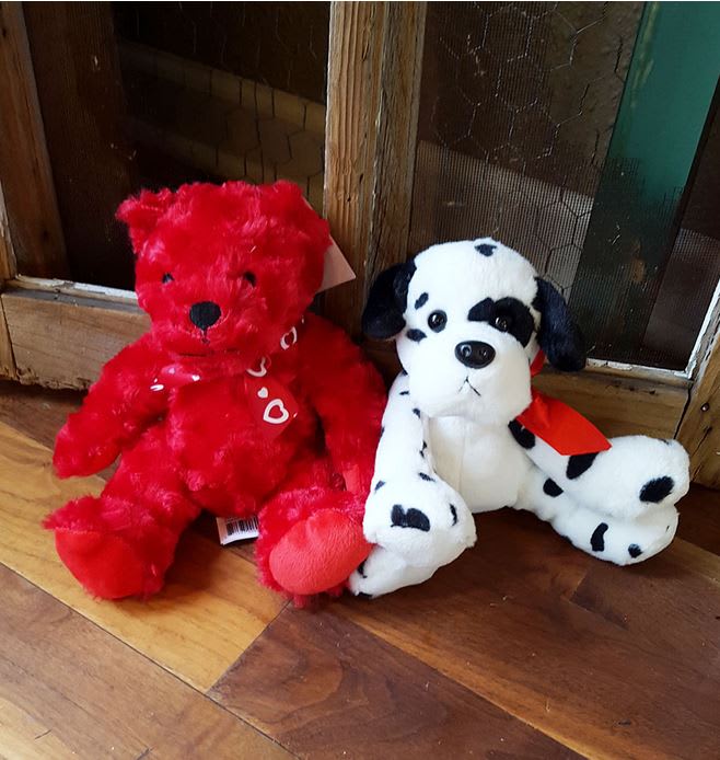 SMALL – Valentine’s Day Stuffed Animal -  Make their Valentine’s Day with a cute Small Stuffed Animal from Artistic Ambiance! Either send alone or with an arrangement for that added special touch.  *Small stuffed animal. May differ from one pictured. 