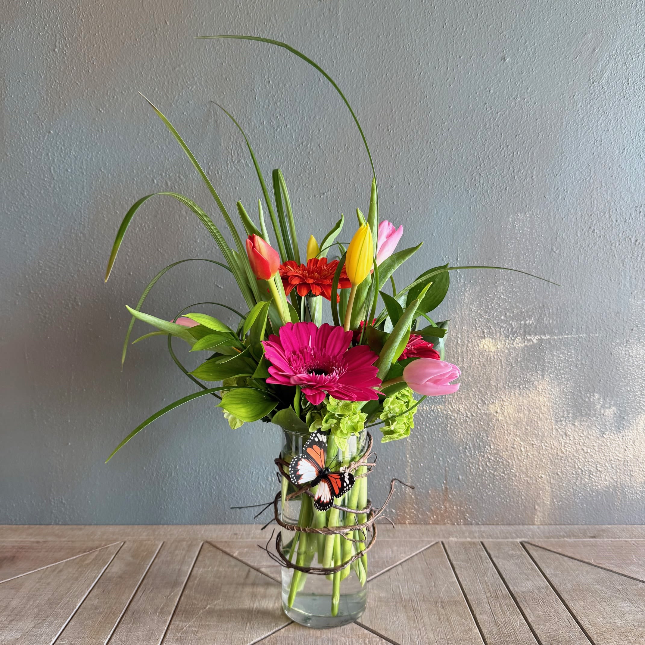 Whimsy - Embrace whimsy with this fun arrangement in bright colors!