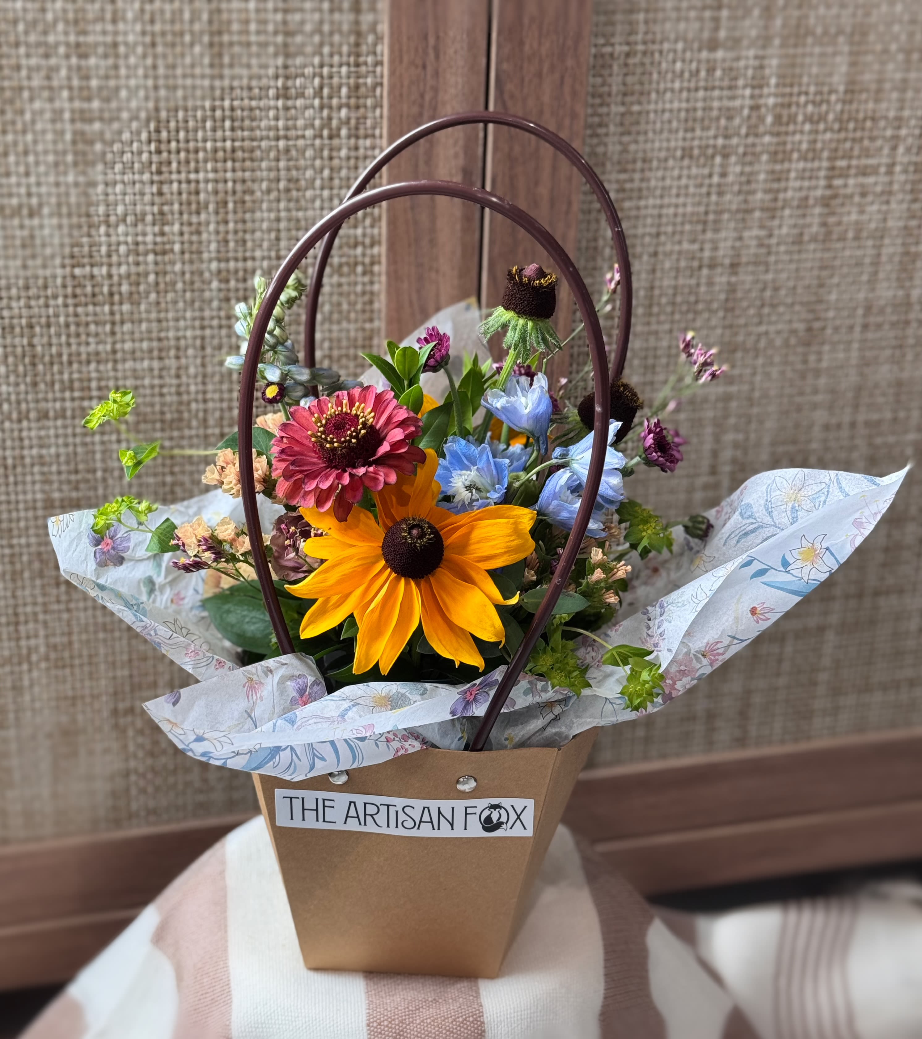 Sweet Thank You's - Sometimes the right words are hard to find, and that’s okay. Sweet Thank You’s is a thoughtfully curated floral gift designed for moments when you want to express genuine appreciation without going overboard.  Perfect for teacher appreciation, staff recognition, or everyday gratitude, this arrangement is created with seasonal blooms and soft, uplifting textures that feel kind, intentional, and heartfelt. It’s our way of helping you say thank you in a way that feels sincere, warm, and beautifully done.  When you want to send a thoughtful gift but don’t want anything over the top, leave it to us. As a boutique florist in Ada, Michigan, The Artisan Fox creates each arrangement in-house, ensuring your thank you feels personal, polished, and sincere.