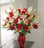 Valentine Splendor Flowers - Take her breath away with this impressive showy arrangement of beautiful valentine flowers!