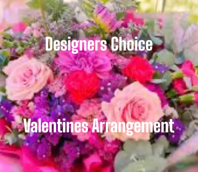 Designers Choice Grande Valentines Arrangement  - Wow! Just Wow! Imagine receiving this beautiful and bountiful bouquet for Valentine's Day or any other special occasion. Truly, a splendid tribute of affection. Let our designers create this stunning statement of affection for your special valentine.  Please let us know your flower and color preferences, and we will do our very best to accommodate your wishes. Like Cupid, we aim to please!