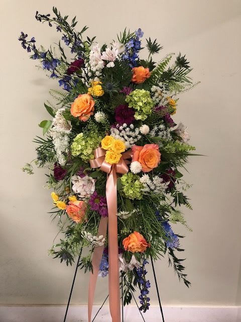 Deepest Sympathy - Please Note: Each design is custom made and filled to value. We only use fresh product to ensure top quality so new orders are subject to substitutions.