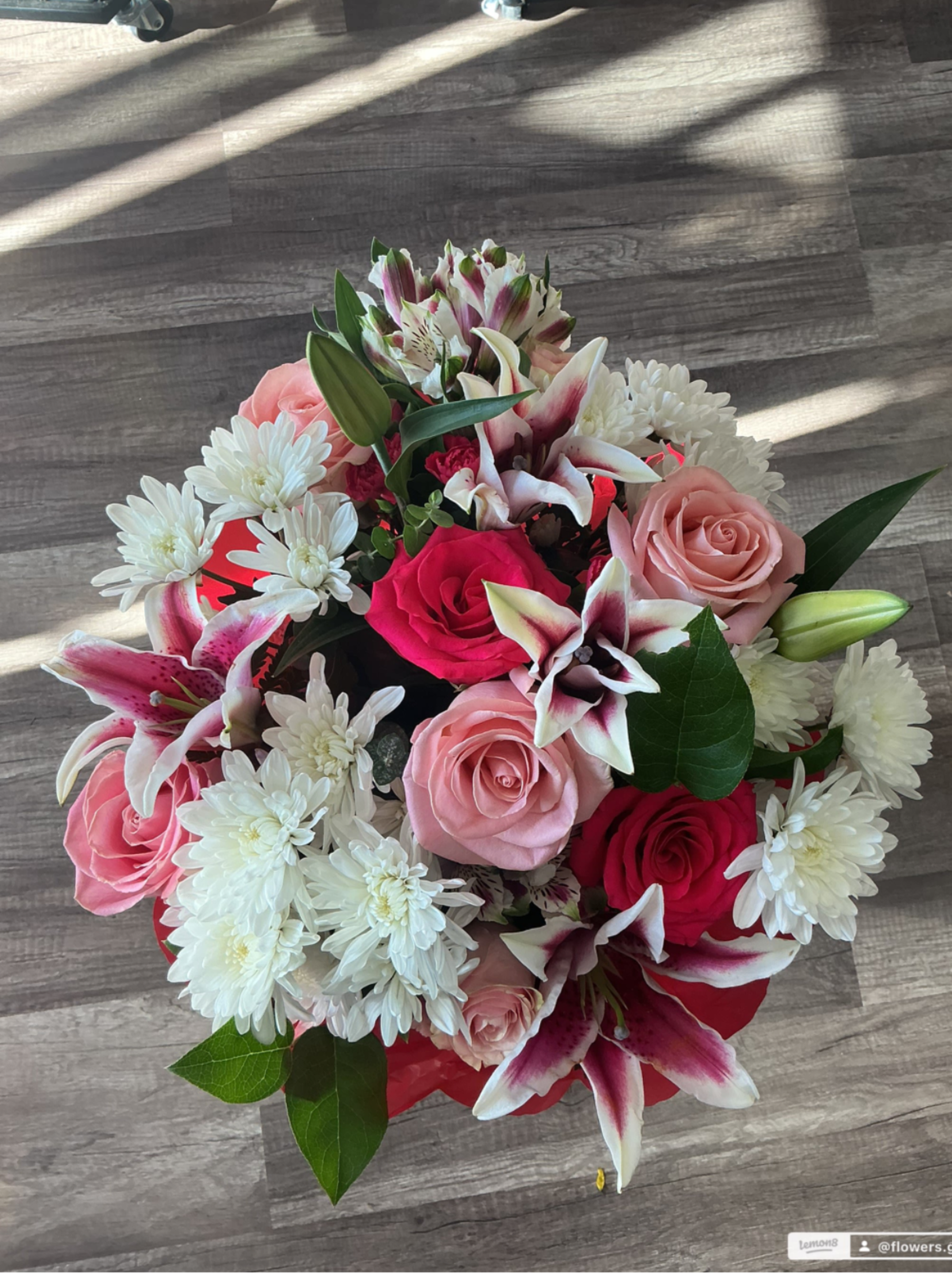 Sexy girl  - This amazing bouquet is of lilies ,mini carnation,greens ,and a mix of everything you will delight your love one 