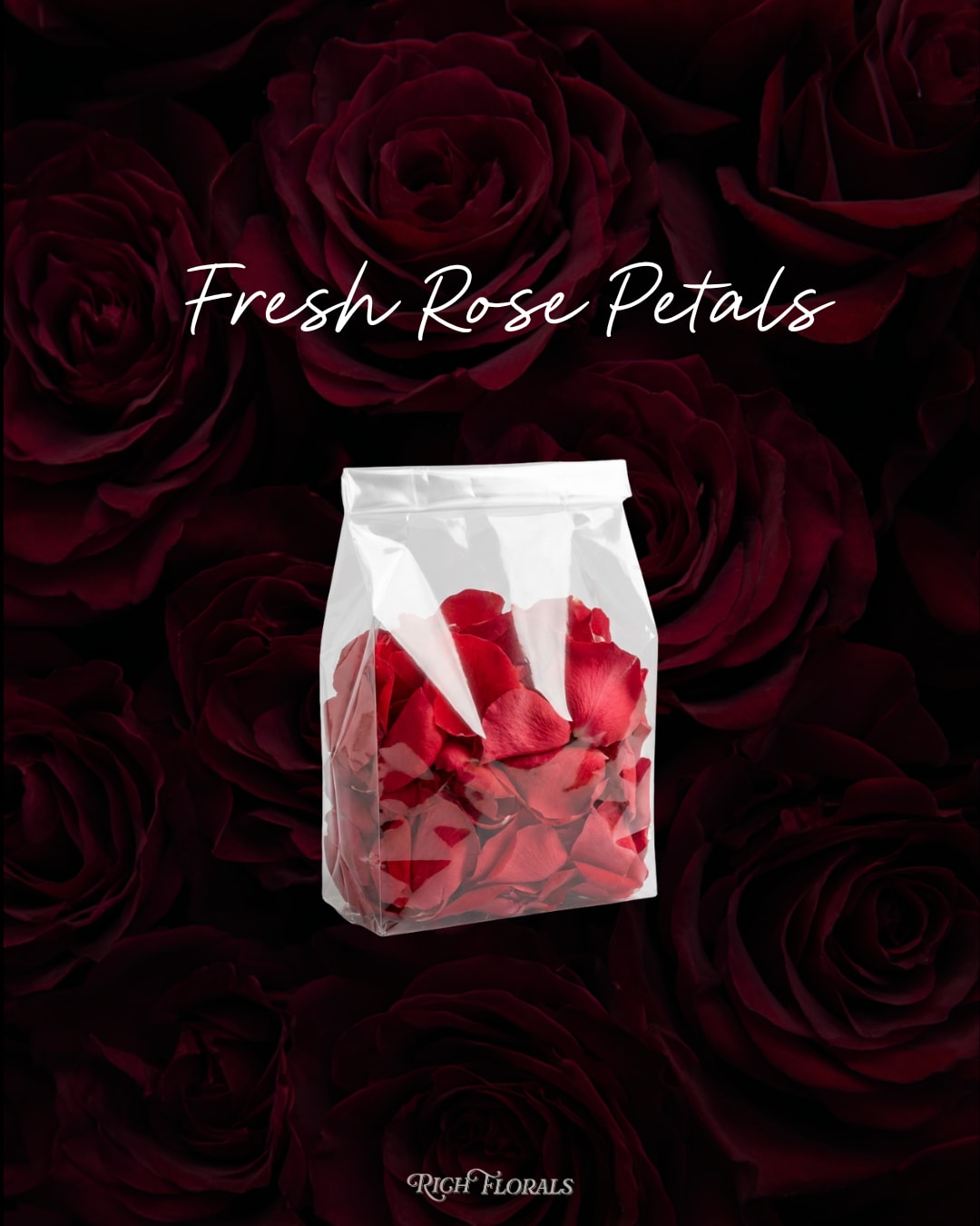 Bag of Rose Petals - Valentine's Day - A full bag of loose rose petals for Valentine’s Day. Use them for setups, surprises, or any moment that needs a little extra romance.
