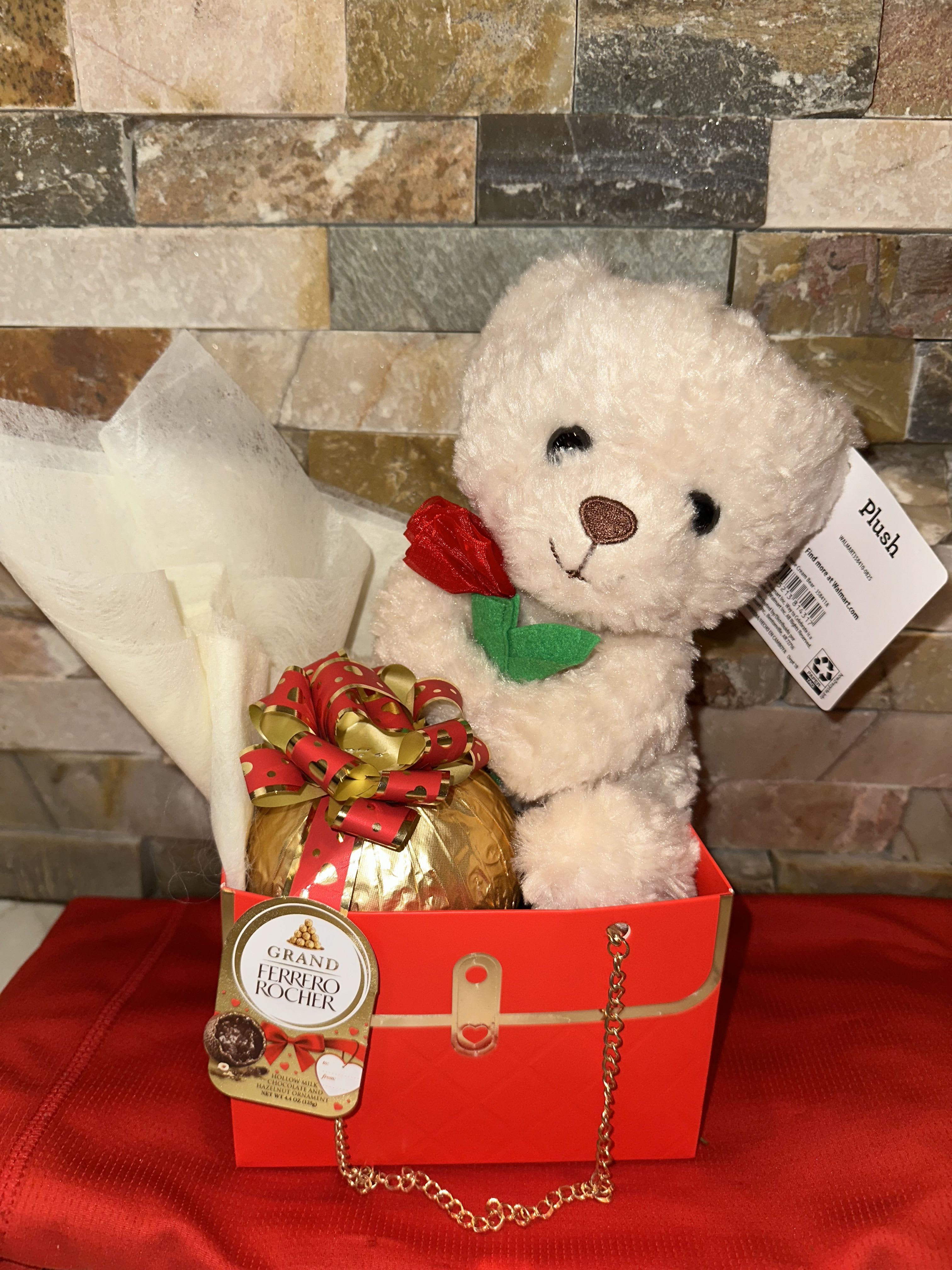 Sweet present - Chocolate and teddy bear