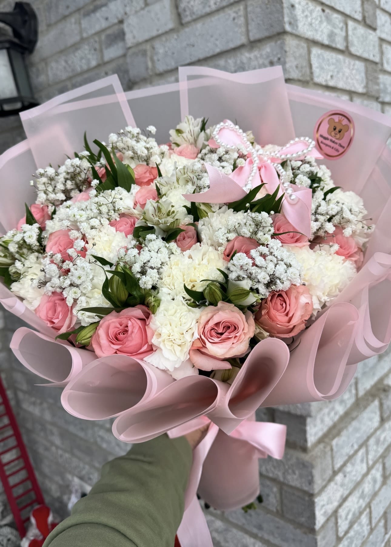 Friendship - 24 roses with some touch of mix flowers in pink palett  If you want to request a color wrapping of your choice please write it on the note part, if not you allow us to be creative, we always love to play with colors and wrapping.   