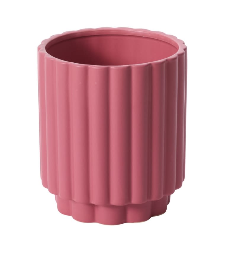 VALENTINE COLLECTION: CARMEN POT (DESIGNER CHOICE FLORAL)  - Lush mound of seasonal floral and greenery in our CARMEN POT.  Vase Dimensions: 