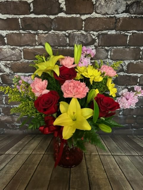 Dreaming In Color - A bright bouquet perfect for any and all occasions. Approx. 14" W x 16" H