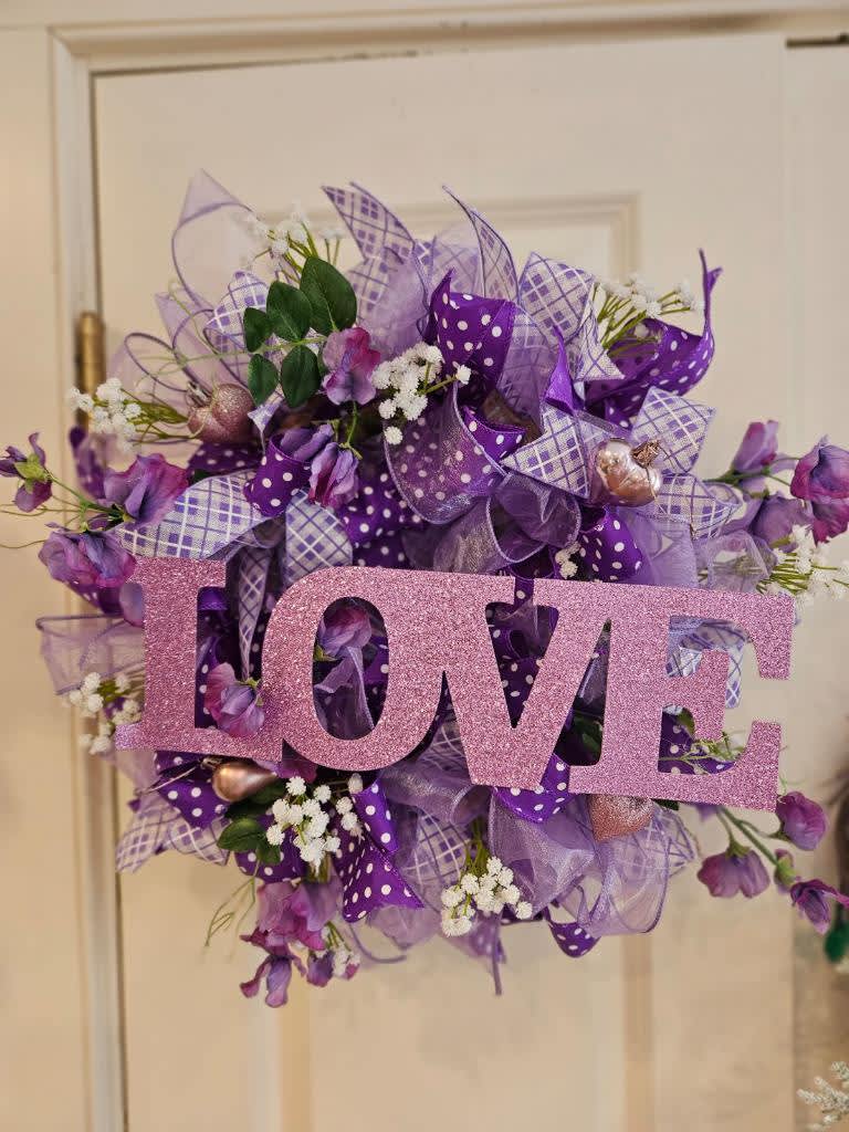  Valentine Wreath - Adorn your door with this fabulous wreath for Valentine’s Day.