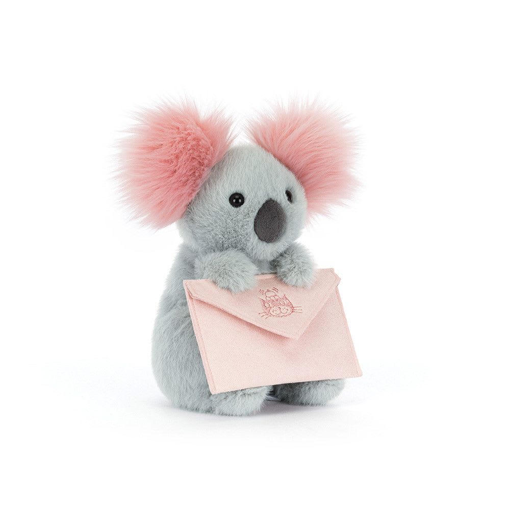 JellyCat Koala with message - New JellyCat with an attached plush envelope to place a message.