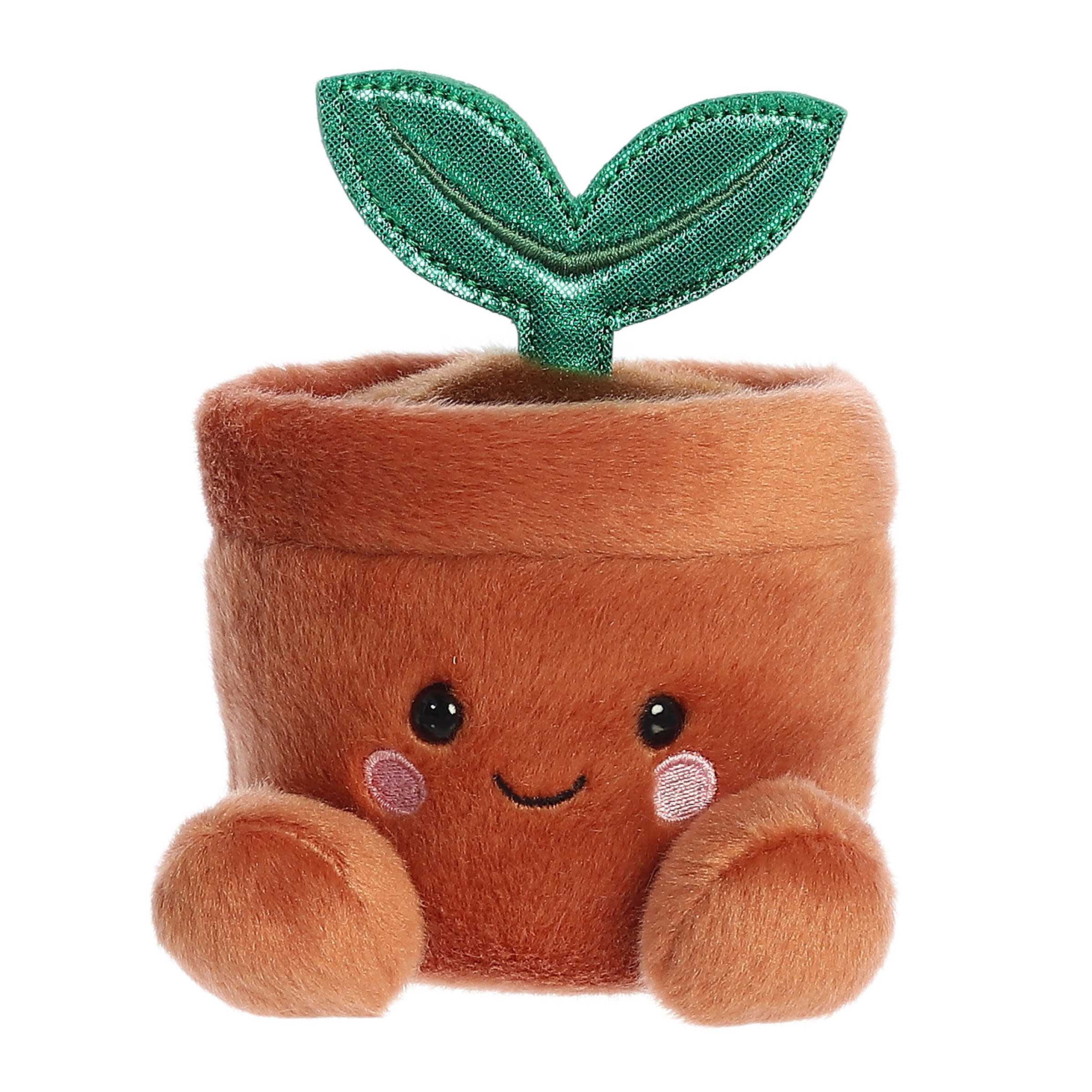Terra the Potted Plant Plush - Add Terra to your plush and lush garden at home! Small, soft, and easy to hold in the palm of your hand!  Approximately 5" tall.