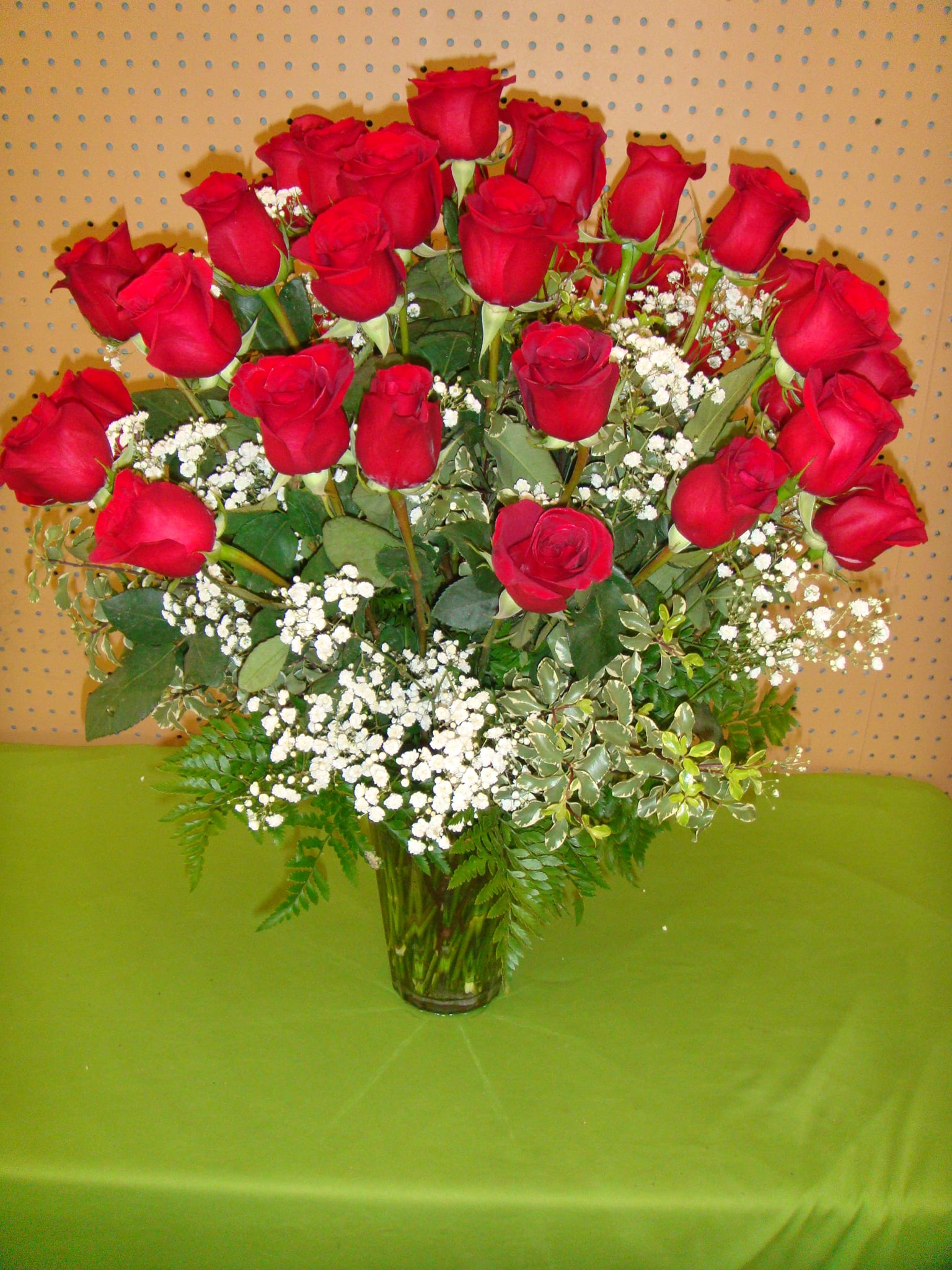 V480 Knock Your Socks Off Arrangement of  4 Dozen Red Roses - 4 Dozen Red Roses