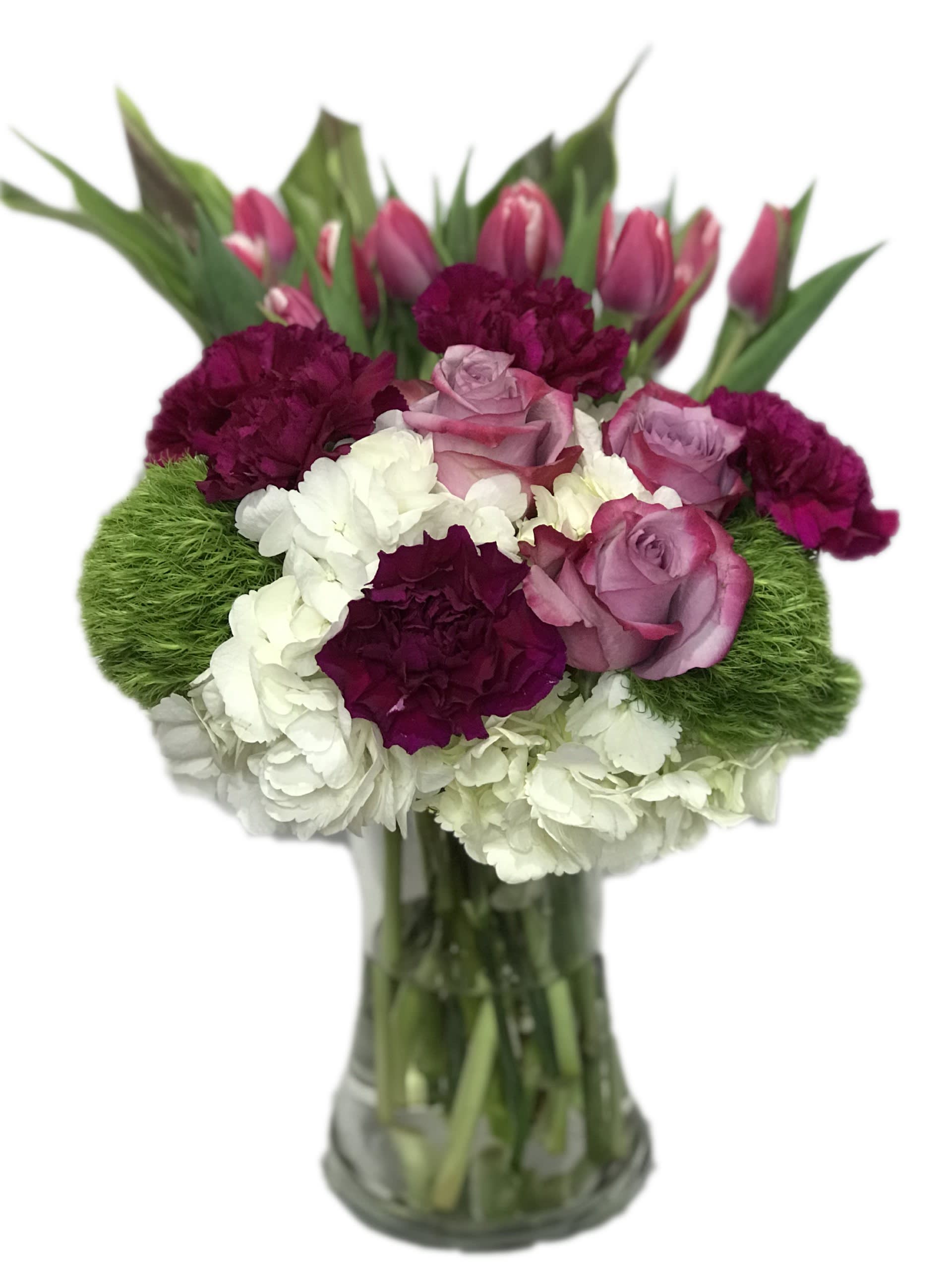 Juliet  - Hydrangeas, tulips, carnations 