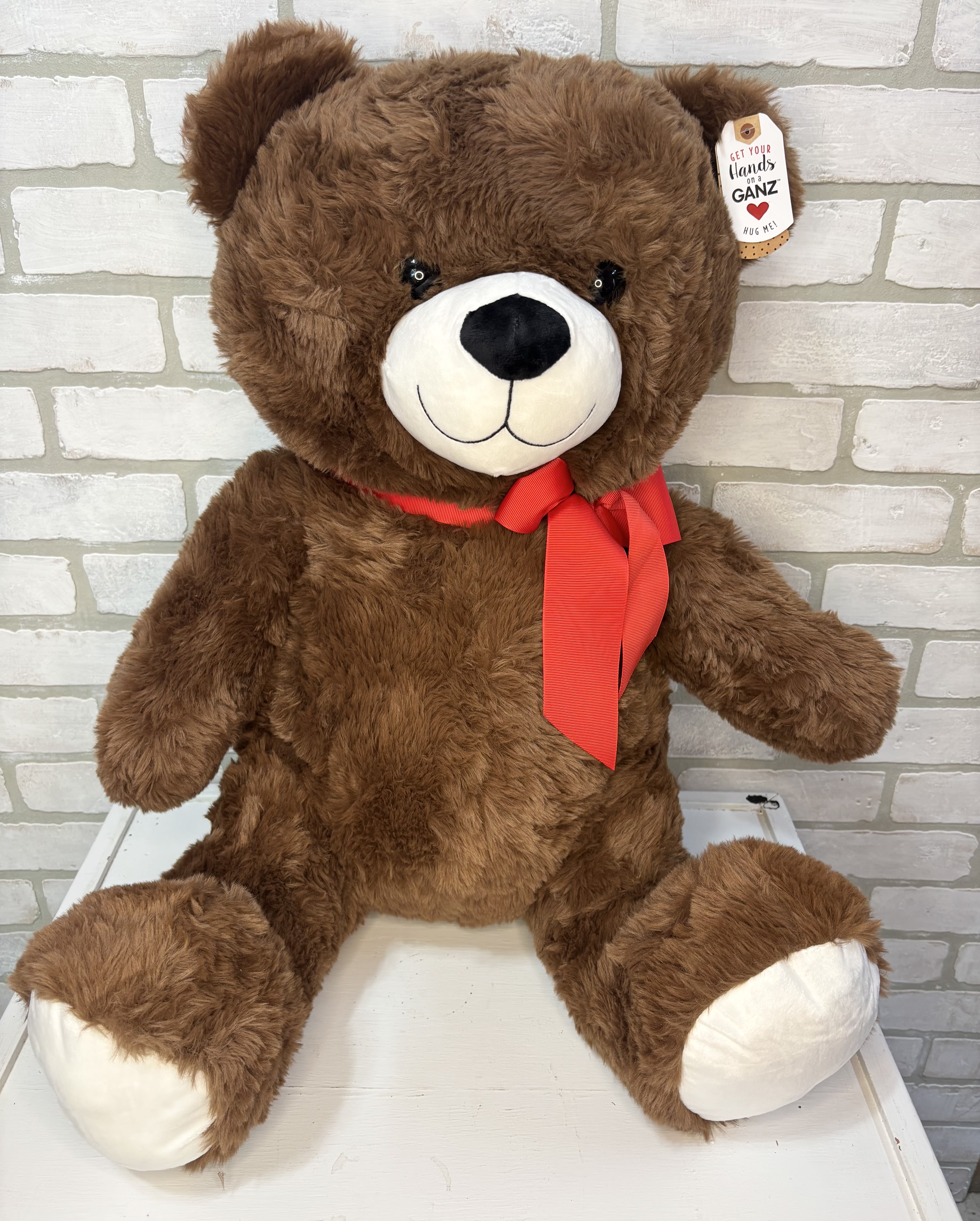 Big Mocha Plush Bear - A big brown plush bear!  *30 inch bear*