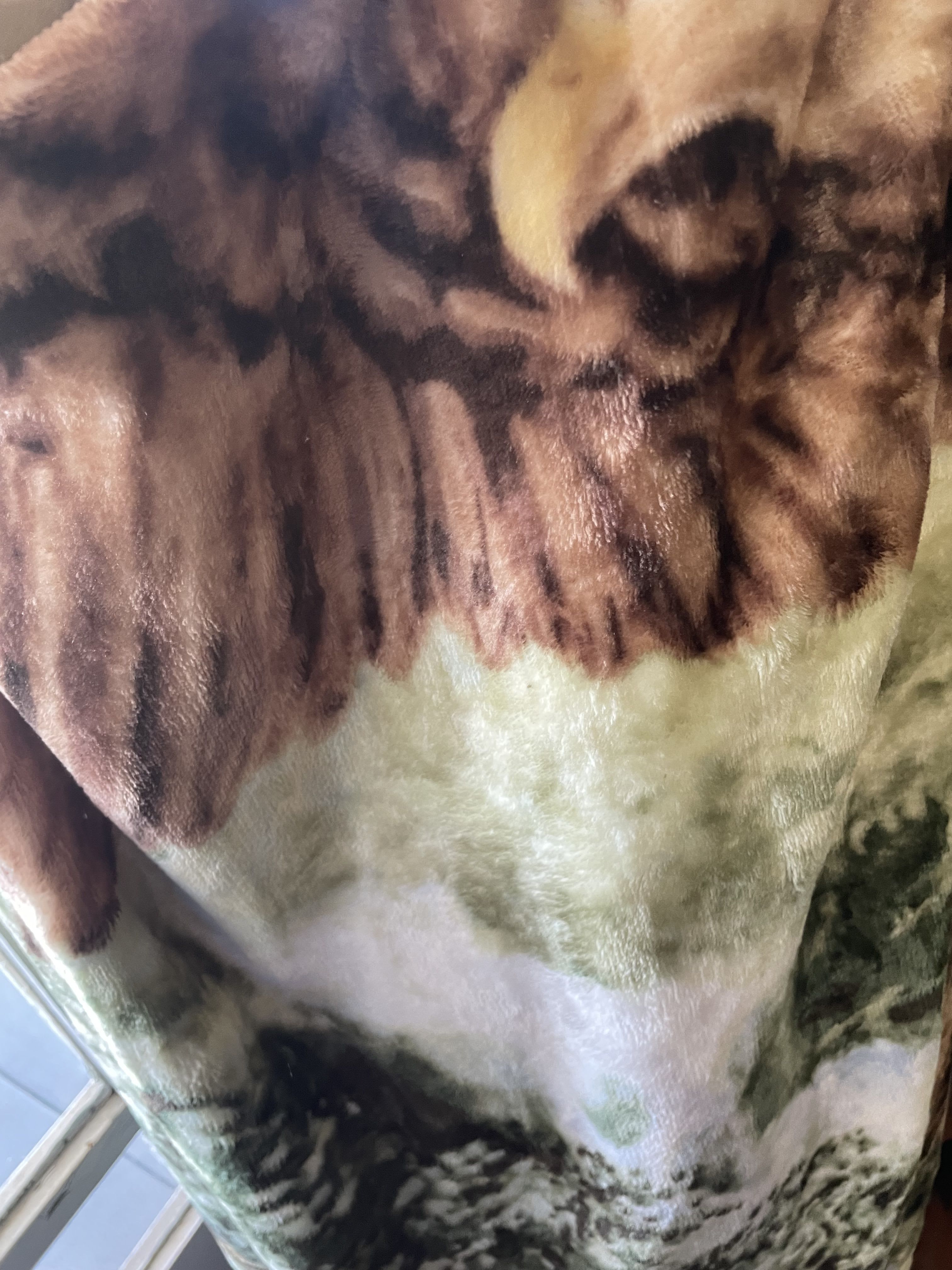 Eagle Plush Throw - 50x60  with a plush feel and edging.