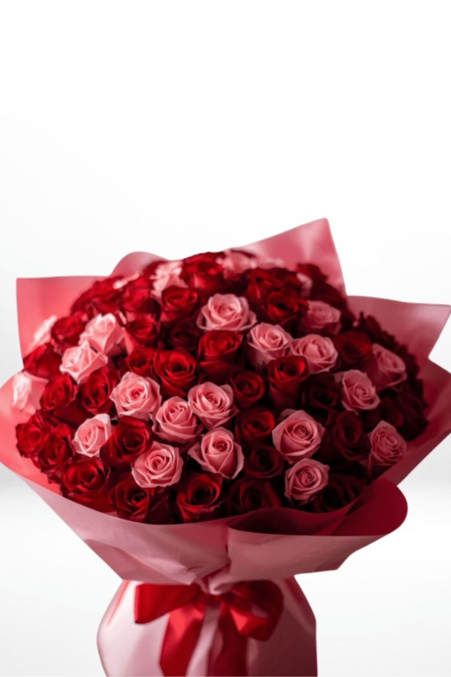 100 Roses - A classic symbol of complete devotion, the 100 Rose Arrangement is the ultimate expression of love. One hundred exquisite roses are expertly arranged for maximum impact, creating a breathtaking centerpiece that speaks volumes without saying a word.