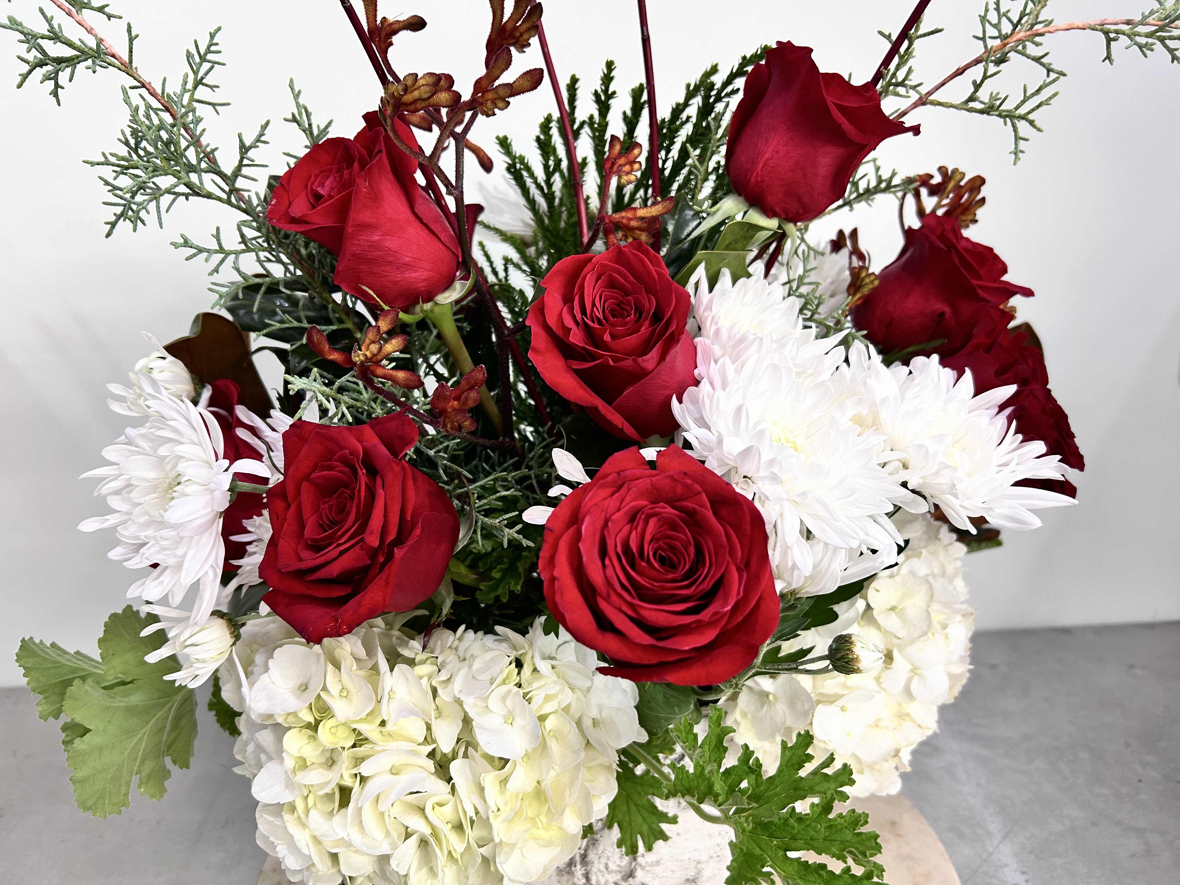 2026 - Valentine's Day - Birch Oval  - A beautiful birch oval vase with fresh seasonal flowers.  