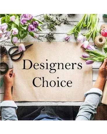 $150 Designer's Coice - We will create something lovely, using the best and highest quality stems available, pairing the arrangement with a vase to compliment the selection of flowers.