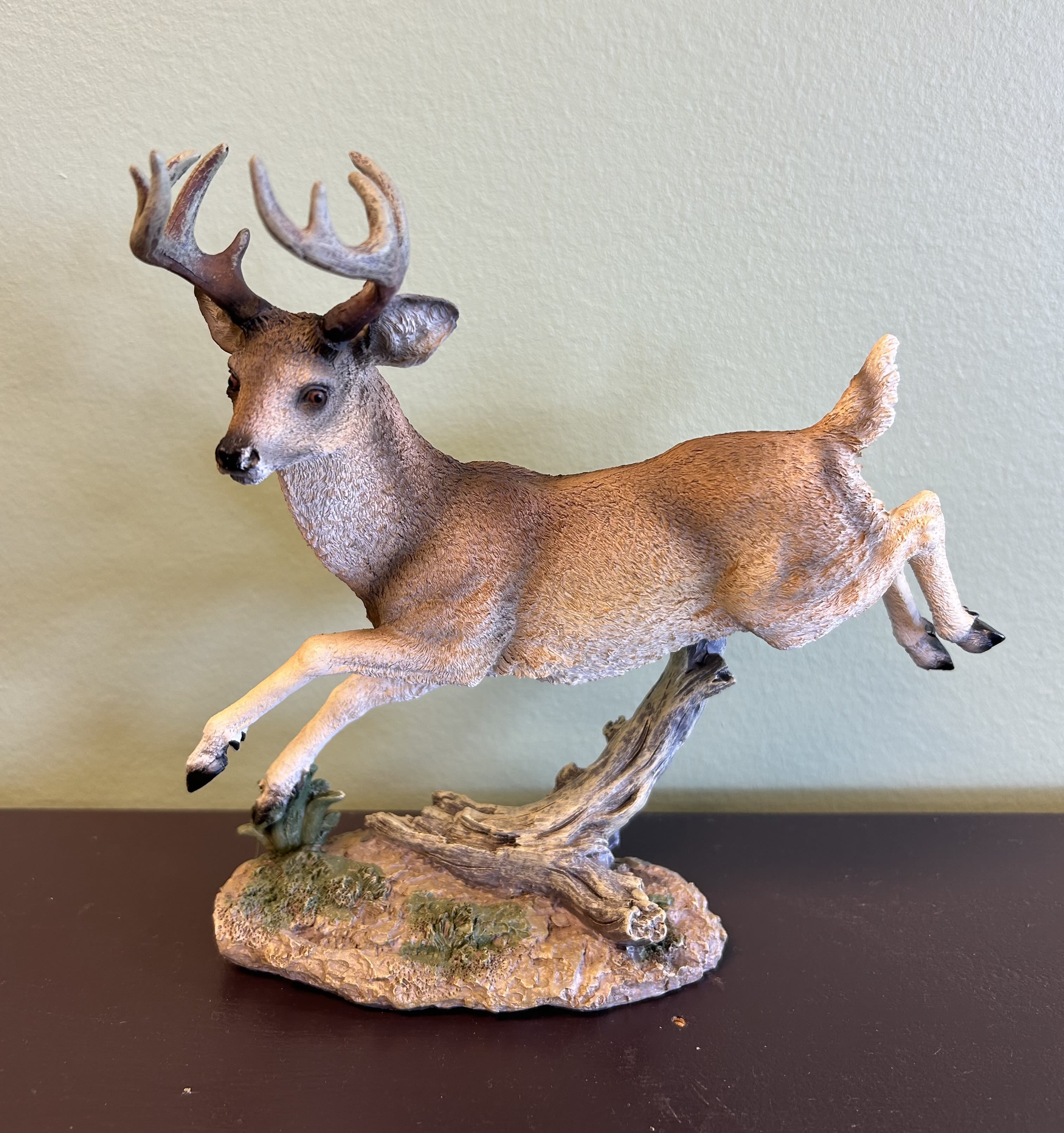 Leaping Deer - This resin deer is a perfect addition to an arrangement or dish garden