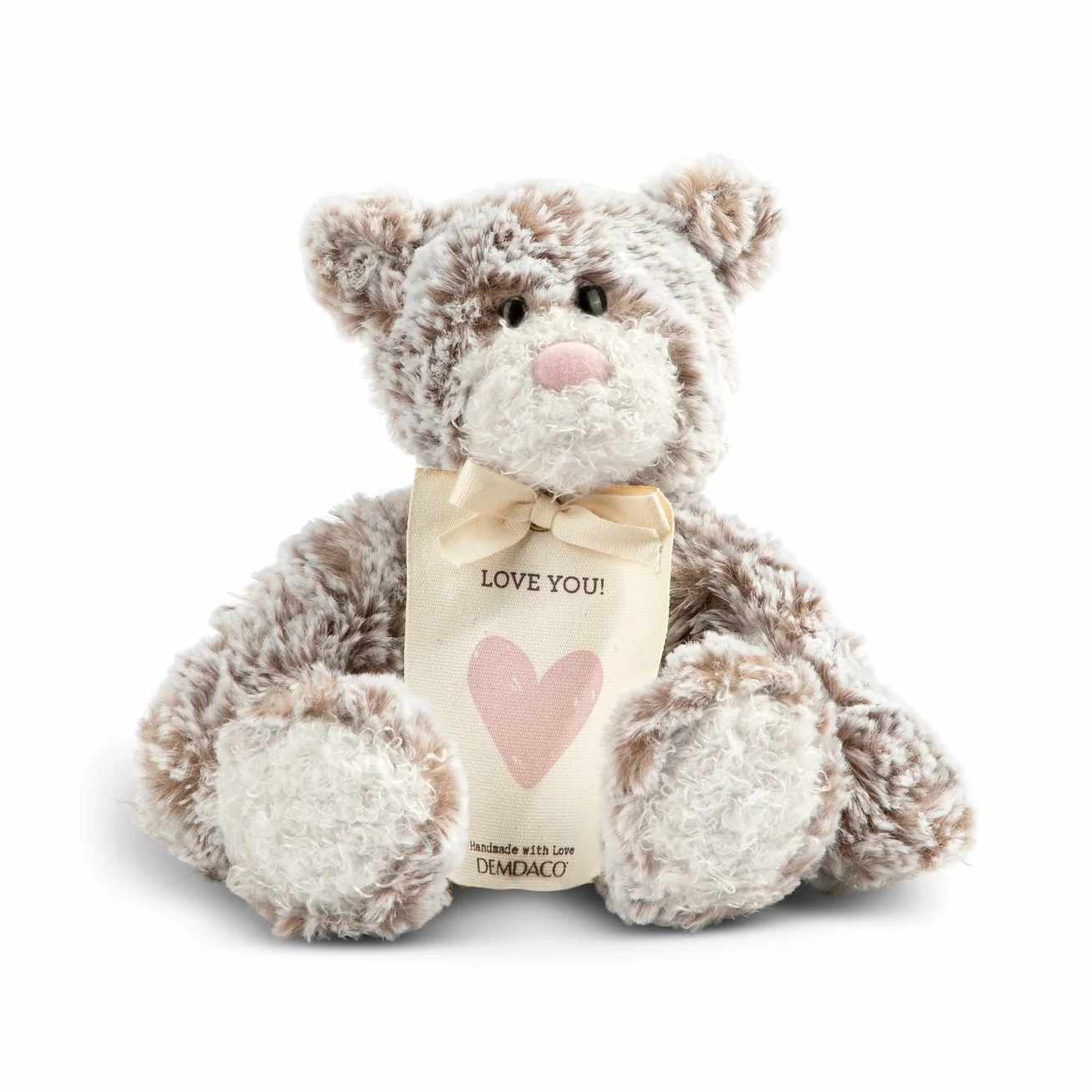 Plush - Mini Giving Bear - Pink Heart - Weight: 3.04 oz (86.18 g) Dimensions: 4.3 x 4 x 2.5 in (10.8 x 10.2 x 6.4 cm)