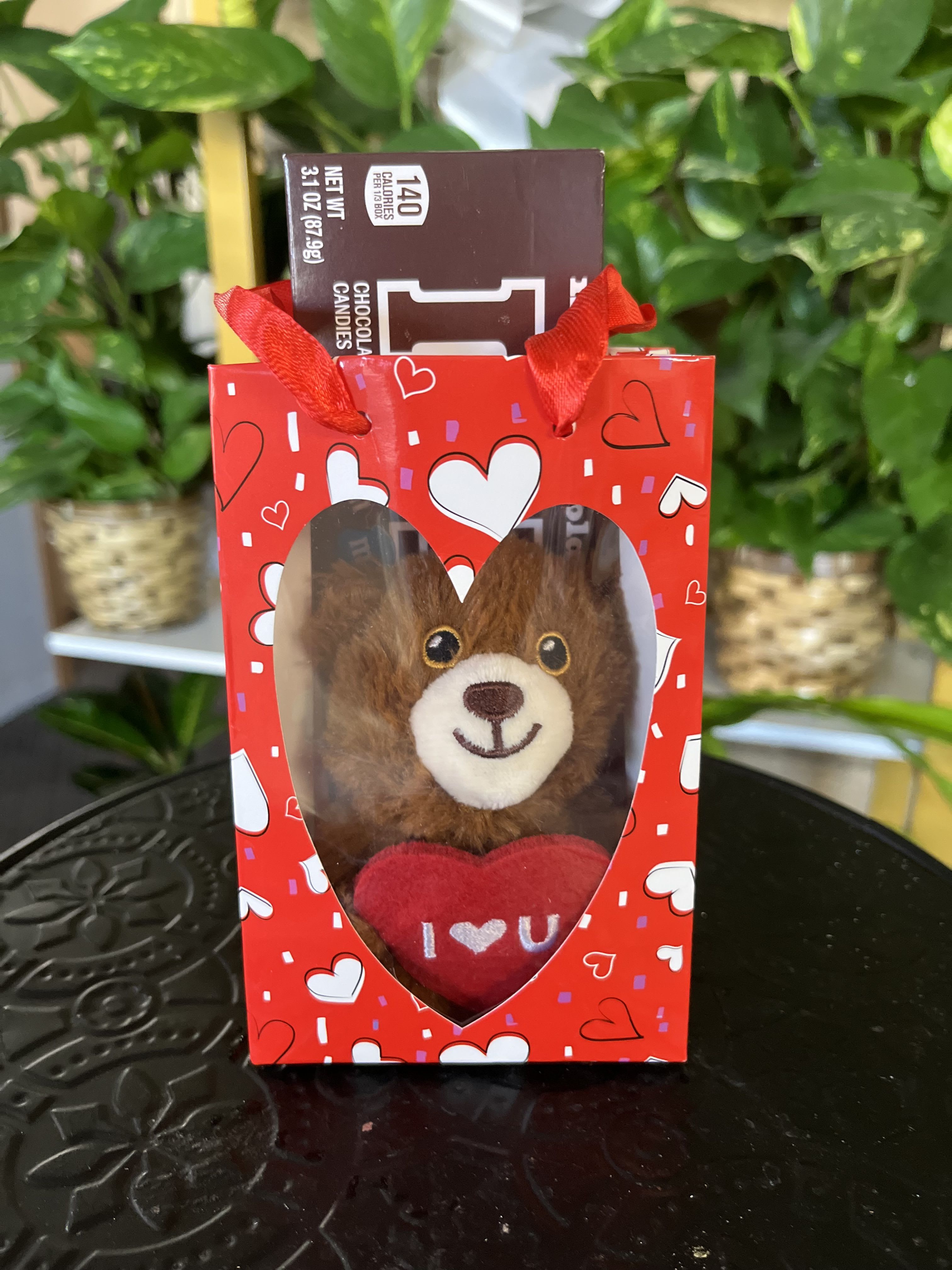 Bear &amp; Chocolate M&amp;MS  - BOX OF CHOCOLATE WITH SMALL BEAR 