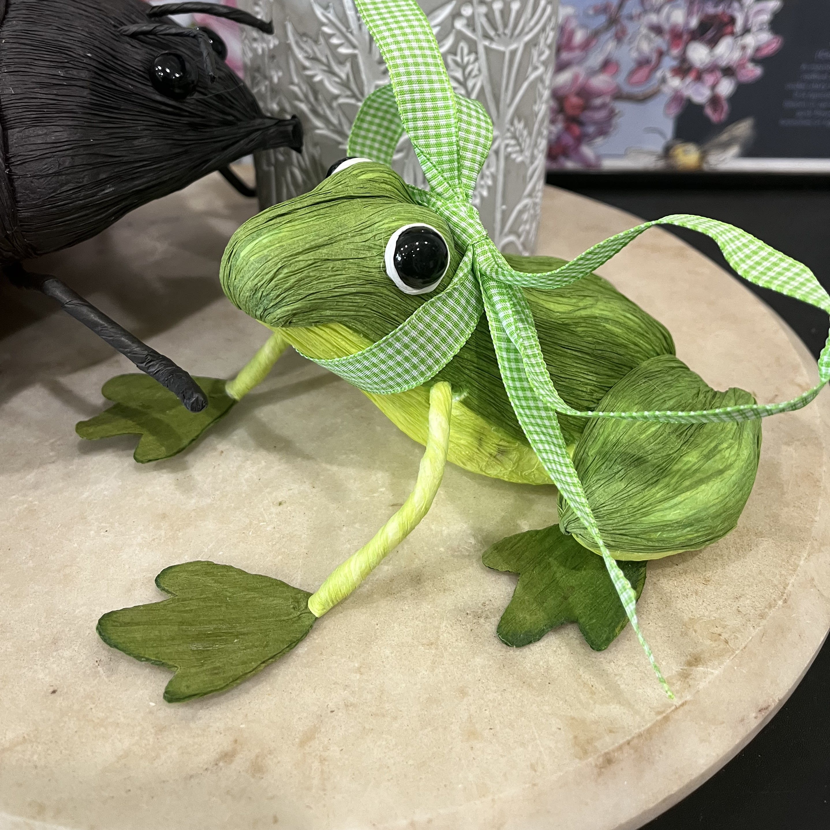 Raffia Frog - Add a frog to your order and make someone smile.