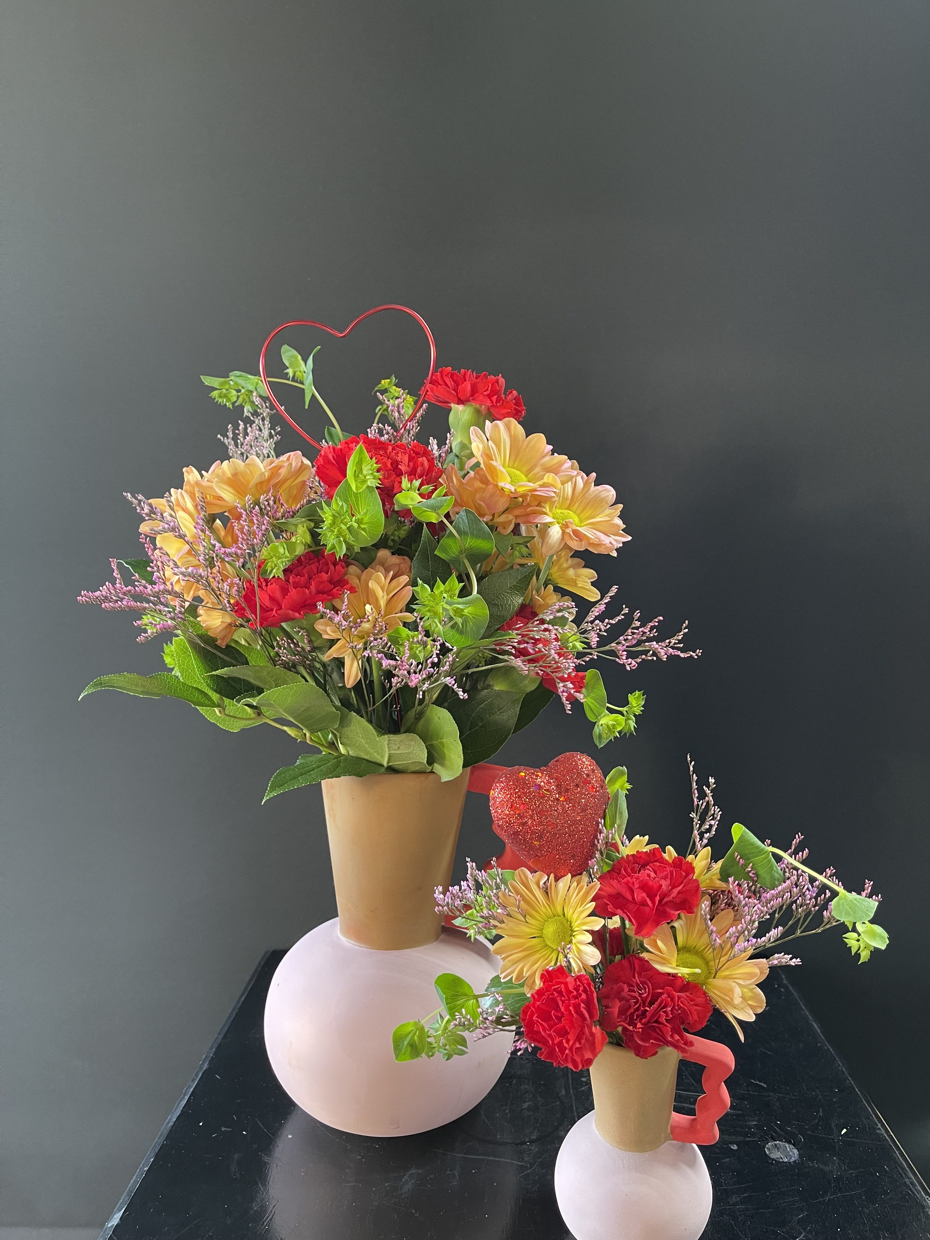 Dazzling Dreams And Little Dreams - This Cute, Vibrant Flower arrangement is so dreamy with bold colors.  Perfect for a mom and daughter gift. If you would like to add a “Little Dreams” for a second daughter, please call or you can find a listing for “Little Dreams” add on.