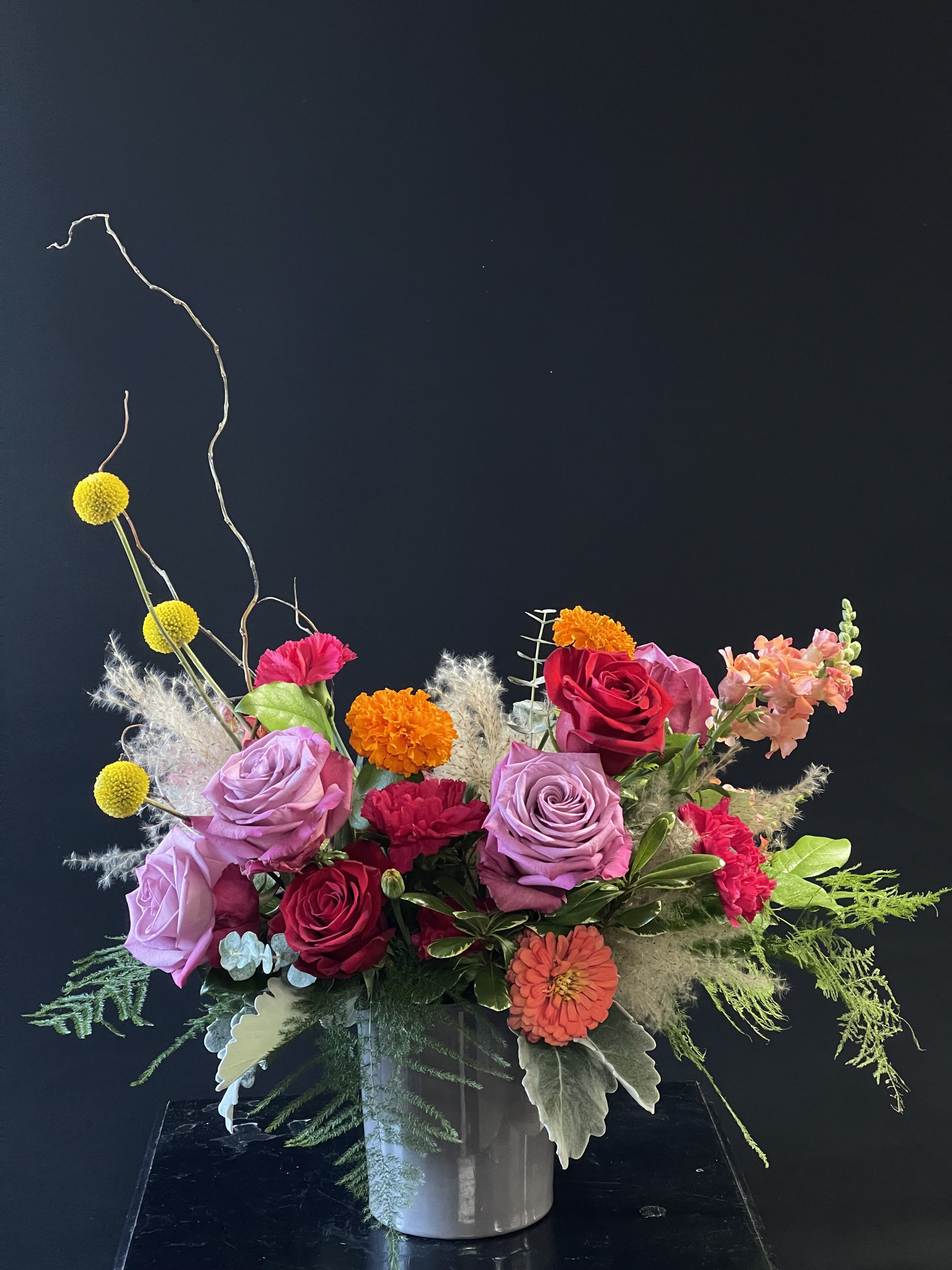 Romantic Boho Floral Arrangement - This slightly whimsical, slightly boho floral arrangement is sure to wow your gal!