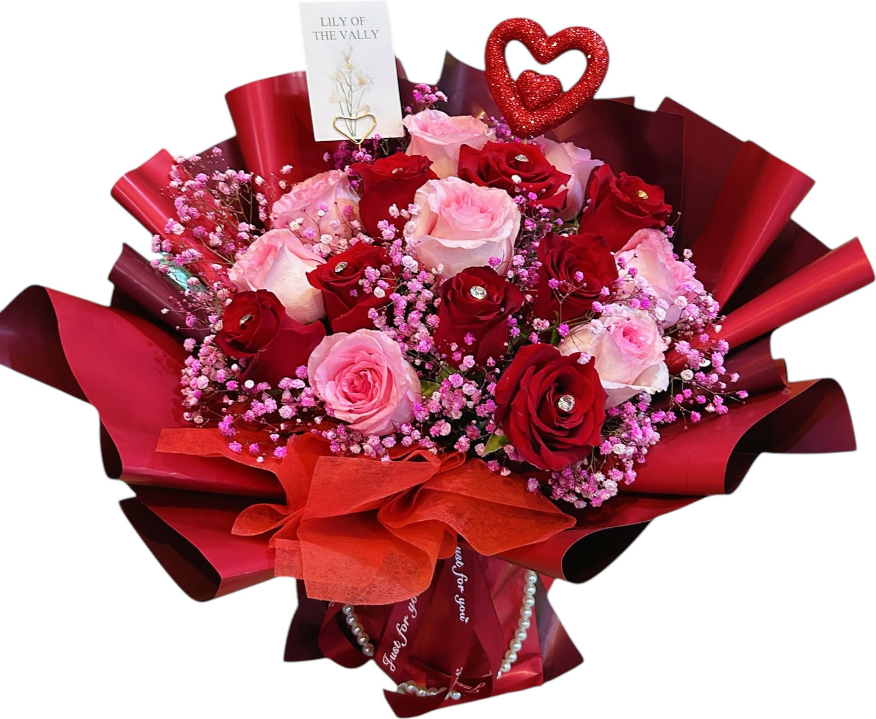 Lucky Red - Our flower have Fresh Floral Foam, no need vase no need add water ,floral foam can help extend the life of your fresh floral flowers . Don’t unwrap it .