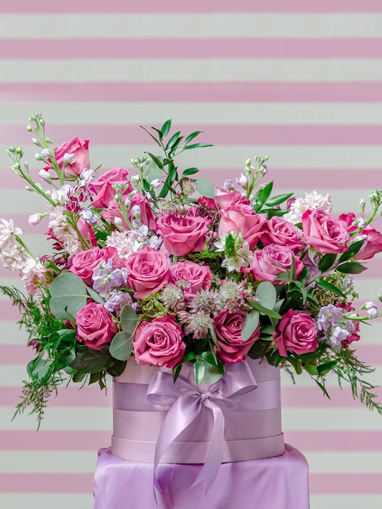 Pink Box with Pink Flowers – Elegant Gift &amp; Decoration for Romantic Occasions - Celebrate love and beauty with our Pink Box filled with soft pink flowers. Perfect for Valentine's Day, anniversaries, or any special occasion, this elegant arrangement makes a thoughtful gift or decorative touch. Shop now to add a charming, romantic flair to your celebrations!