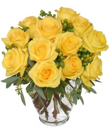GOOD MORNING SUNSHINE ROSES ARRANGEMENT - GOOD MORNING SUNSHINE ROSES ARRANGEMENT