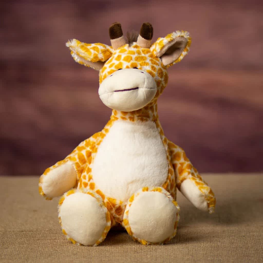 10" Giraffe - Super soft &amp; fluffy Animal measures 10" tall Polyester fiber fill Hand-wash only