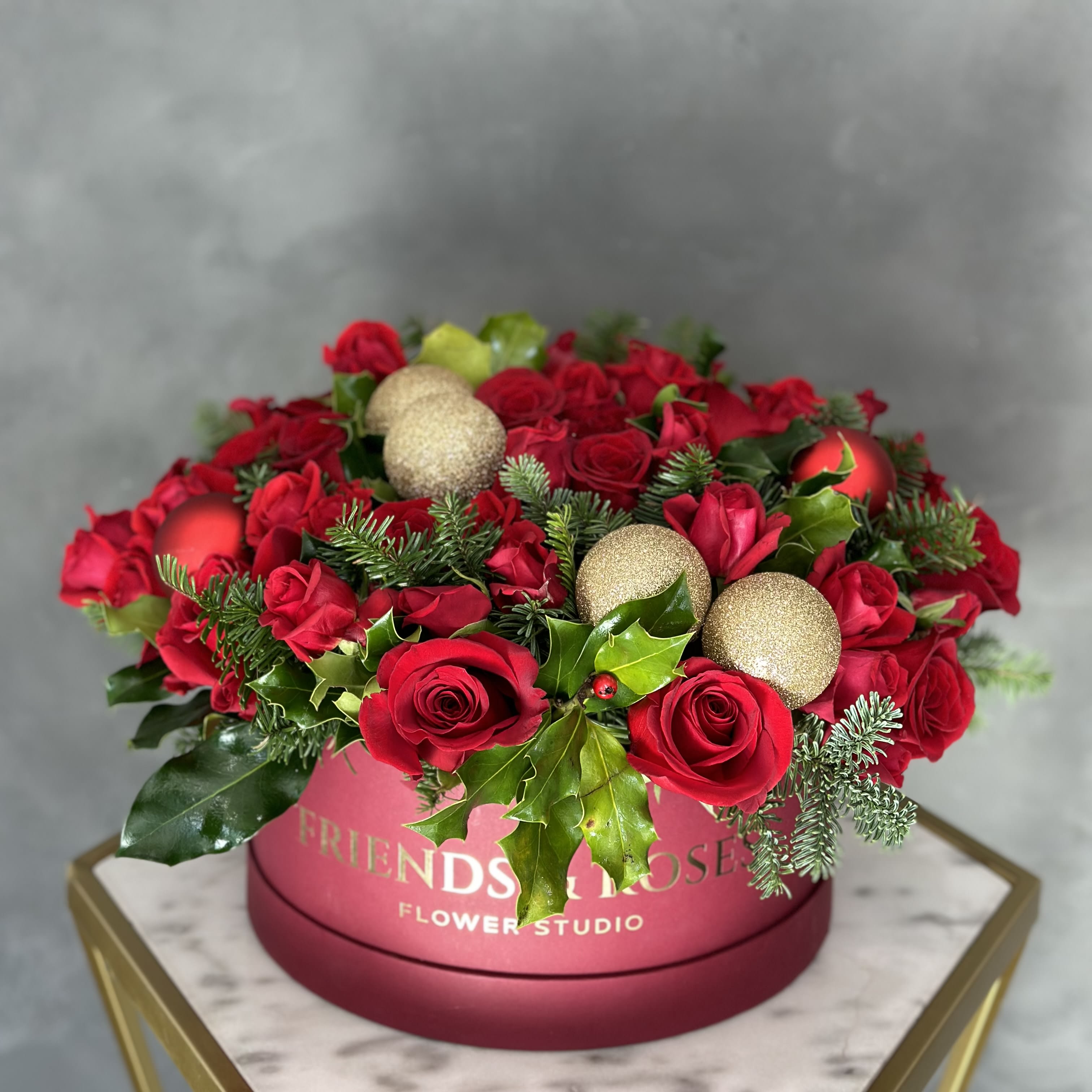 Noelle - A joyful Christmas arrangement would make a wonderful addition to house décor or a gift.
