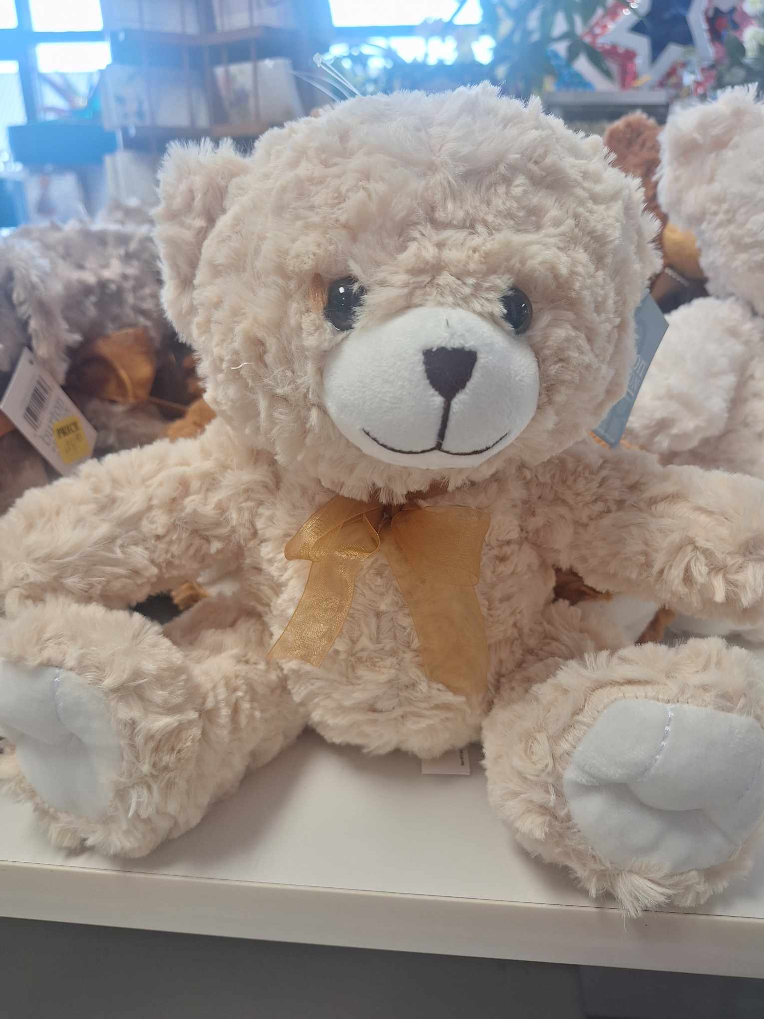 10 inch Stuffed Bear - Cutest 10 inch bear can be added to any floral arrangement, balloon bouquet, or box of chocolates *Colors Tan and Brown subject to availability