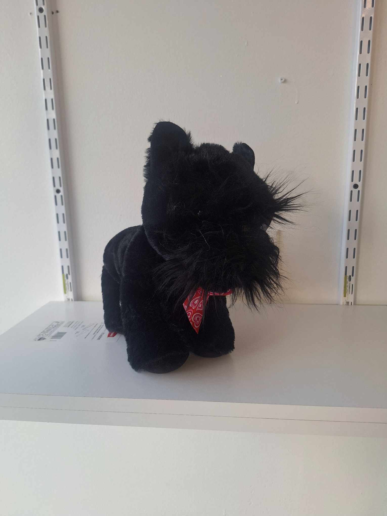 Black Dog Stuffed Animal - Add this cute stuffed animal to any balloon bouquet or floral arrangement