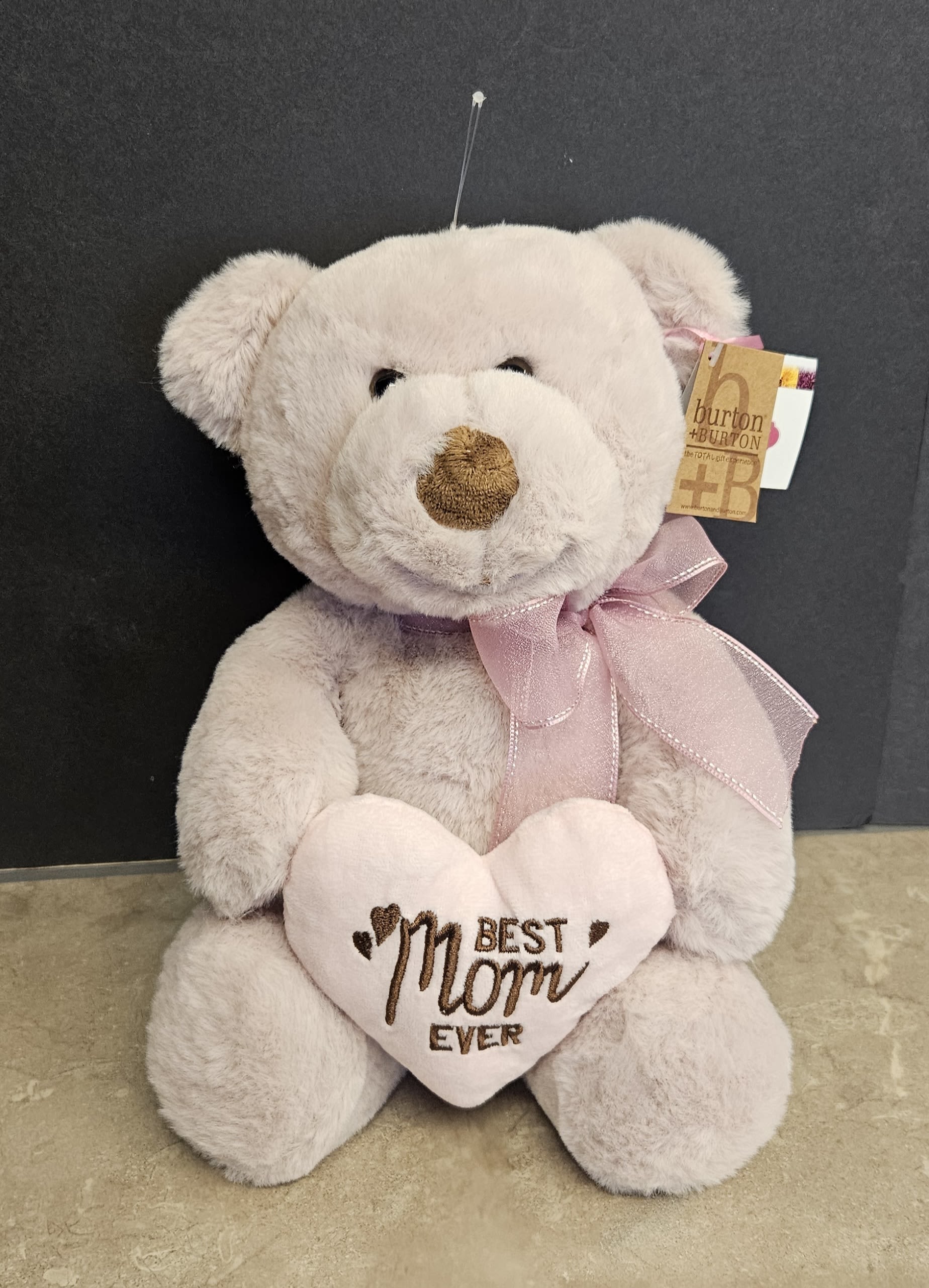 Best Mom Ever - This cute and cozy bear is 10" tall great for mom for any occasion