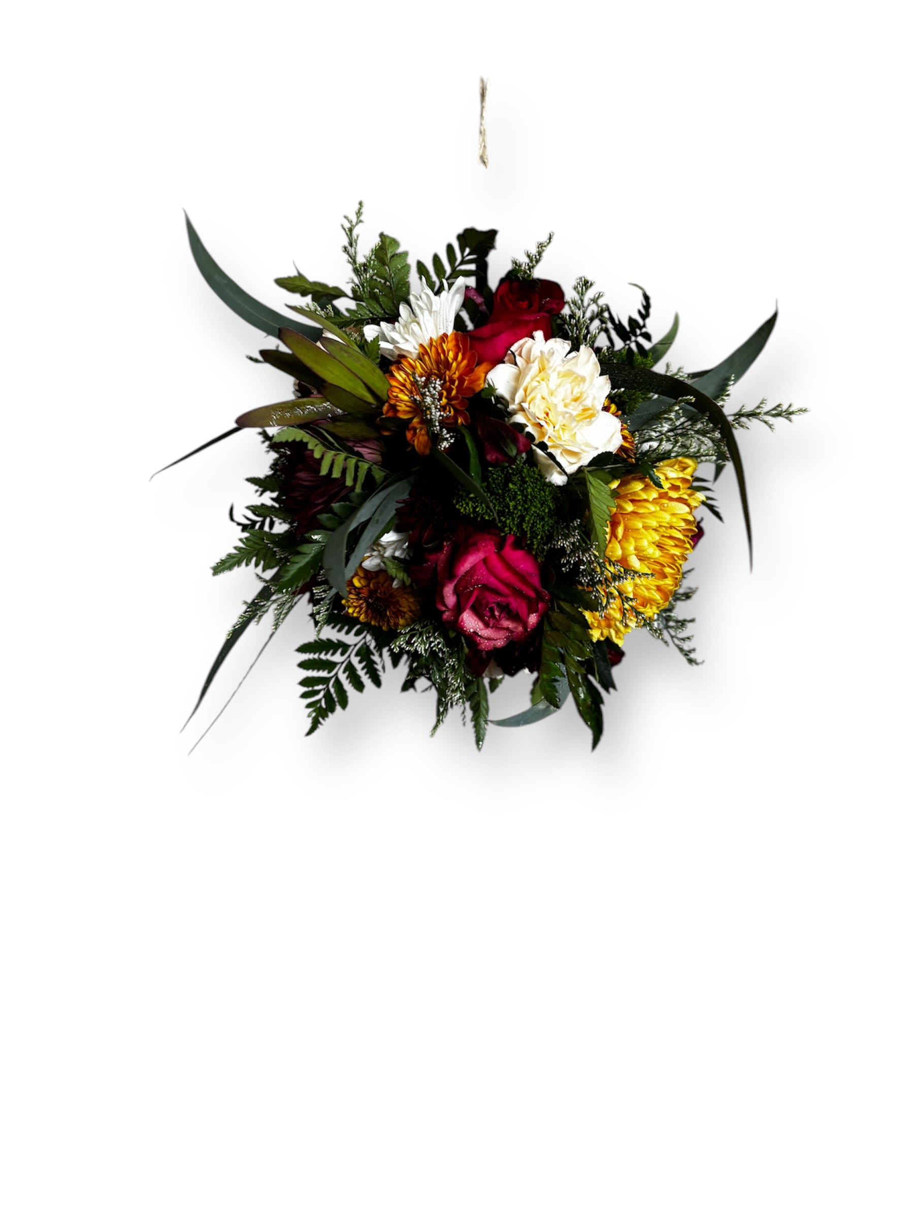 Floral Heights - Take the art of gift giving to new heights with this unique made to order arrangement. Floral Heights will spark conversation no matter where you display it with it's 360 degree view of beautiful flowers.   Approximate Dimensions: about 9" diameter