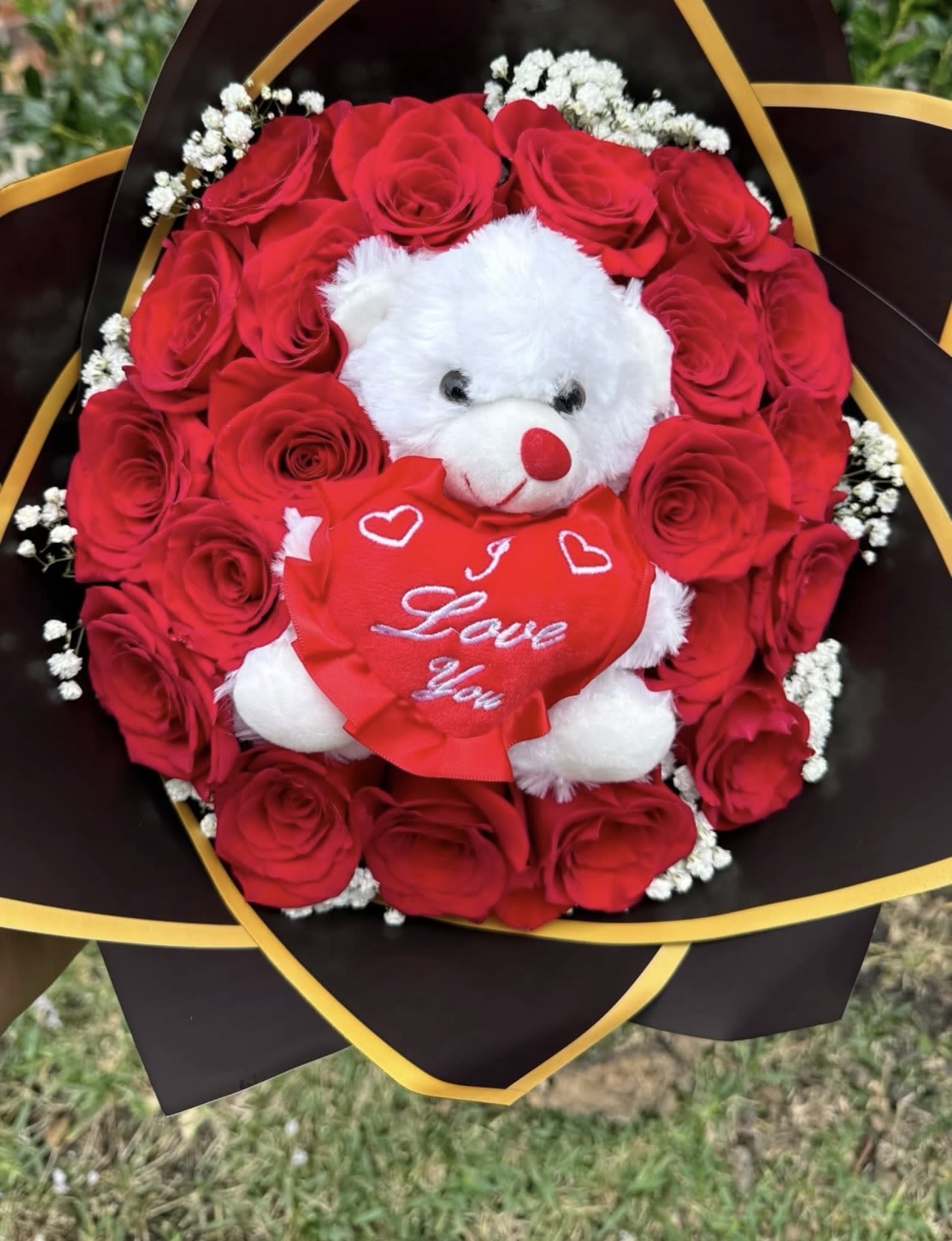 Bear buchon - Perfect for special love with teddy bear include