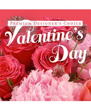 Valentine's Day Designers Choice - Pink  - Our talented designers will put together a beautiful bouquet using the freshest pink flowers we have in stock.