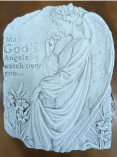 Small Memory Stone - May God's Angel's - Small memory stone. 8x10 May God's Angels watch over you.