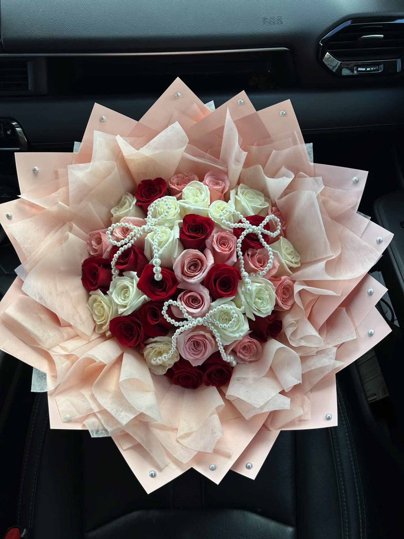 Coquette Is My Love  - 35 rose buchon in a coquette style wrap 